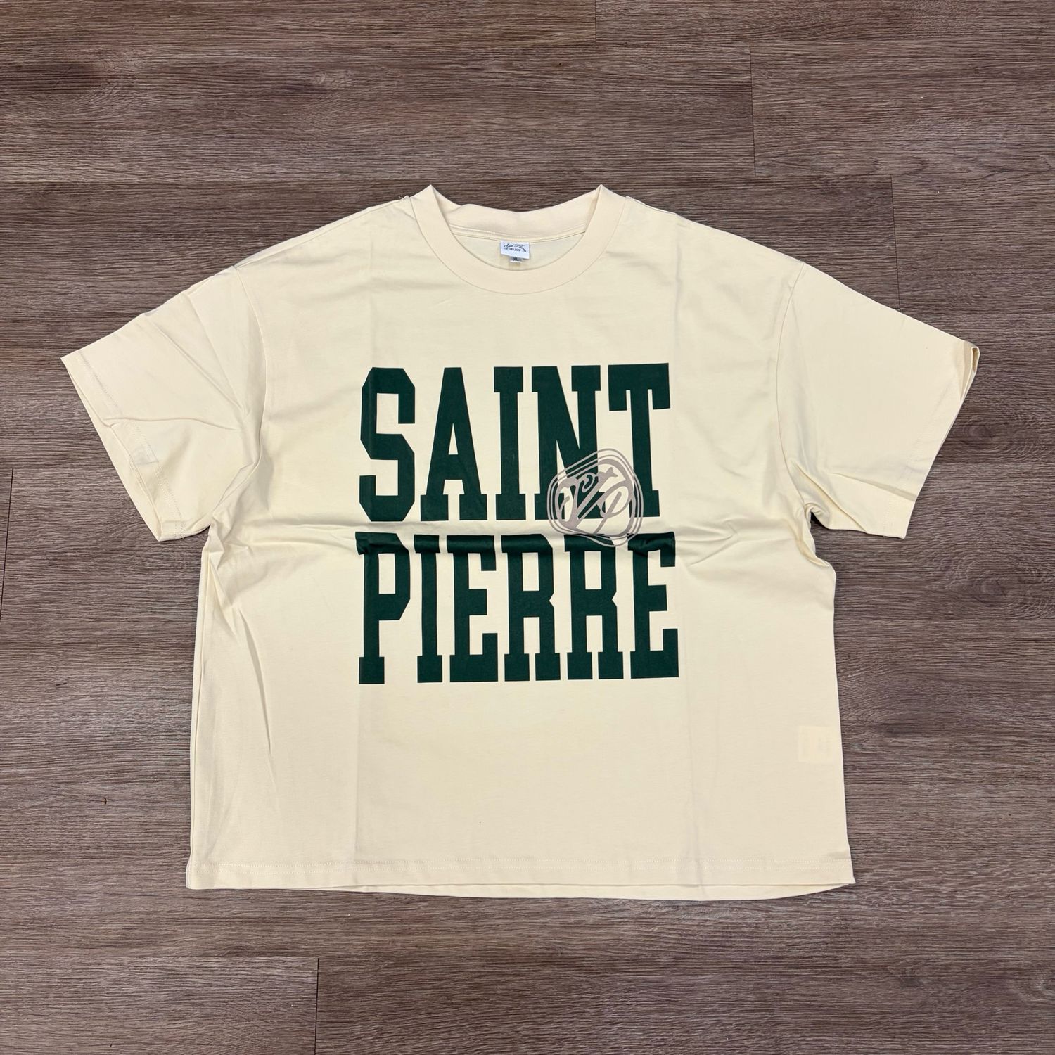 NEW ST PIERRE CLASSIC LOGO TEE CREAM