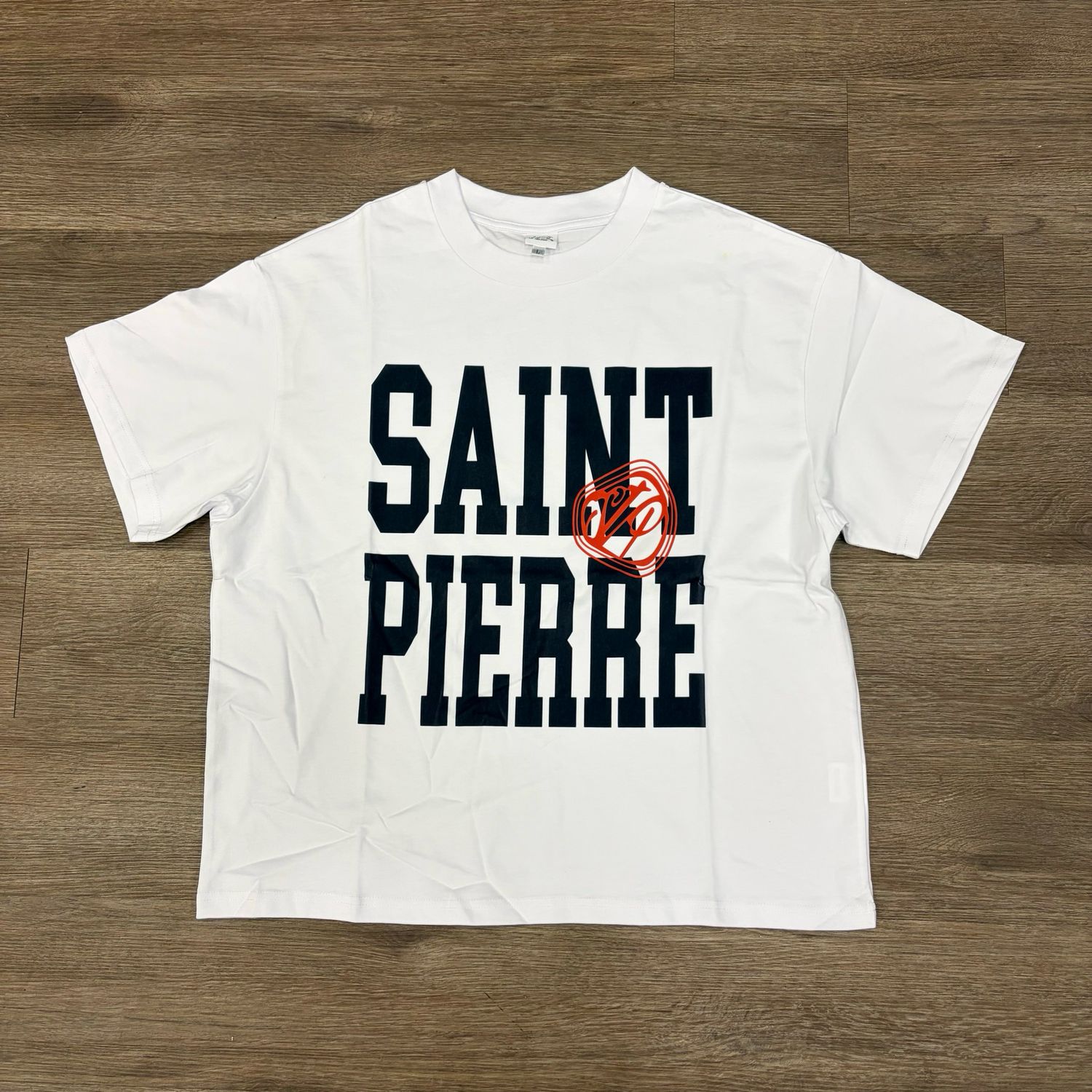 NEW ST PIERRE CLASSIC LOGO TEE WHITE