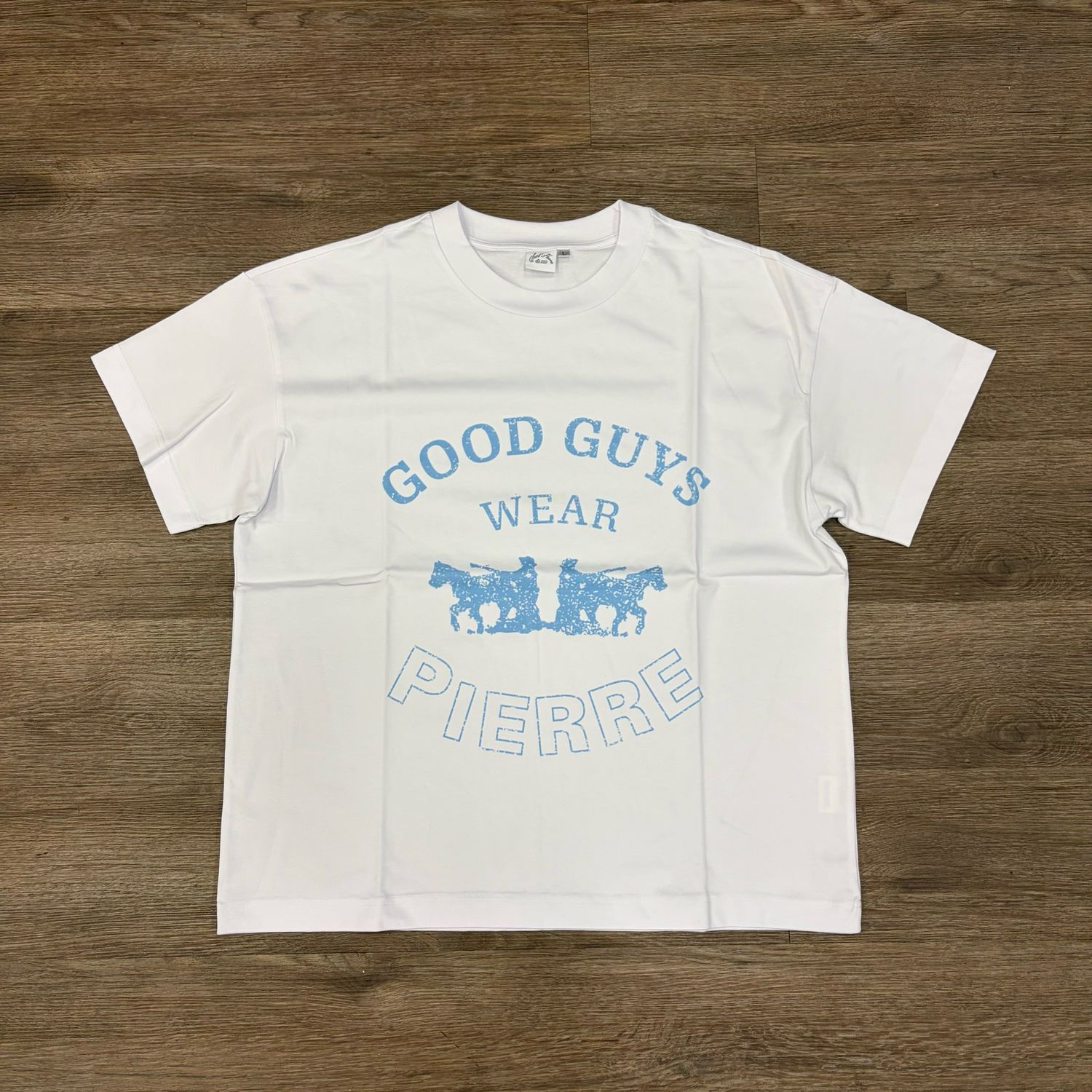 NEW ST PIERRE GOOD GUYS TEE WHITE