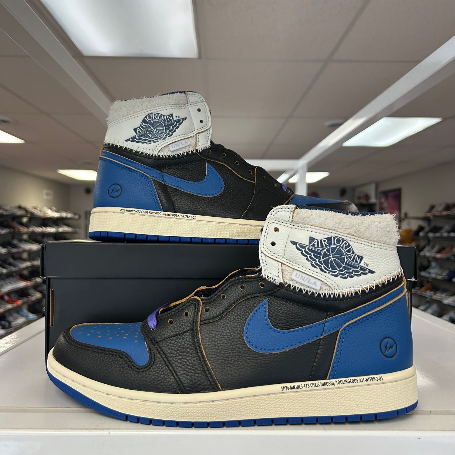 NEW AIR JORDAN 1 RETRO HIGH OG SP FRAGMENT X UNION LA SPORT ROYAL 