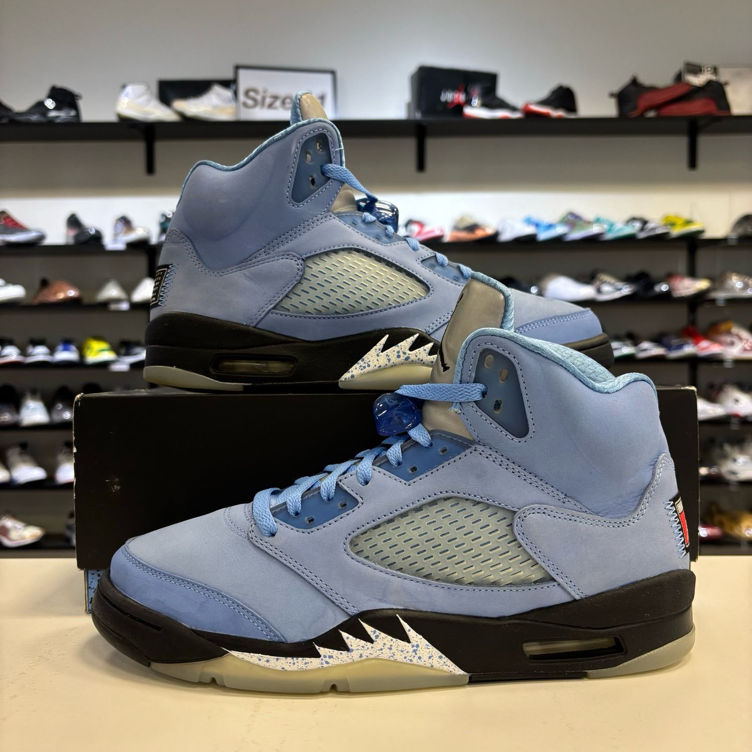 PO2 AIR JORDAN 5 UNC UNIVERSITY BLUE SIZE 10