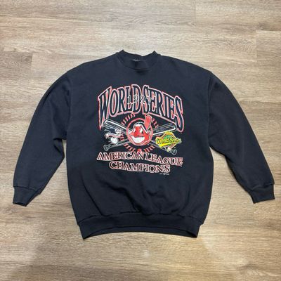 VINTAGE INDIANS 1997 WORLD SERIES CREWNECK SIZE XL