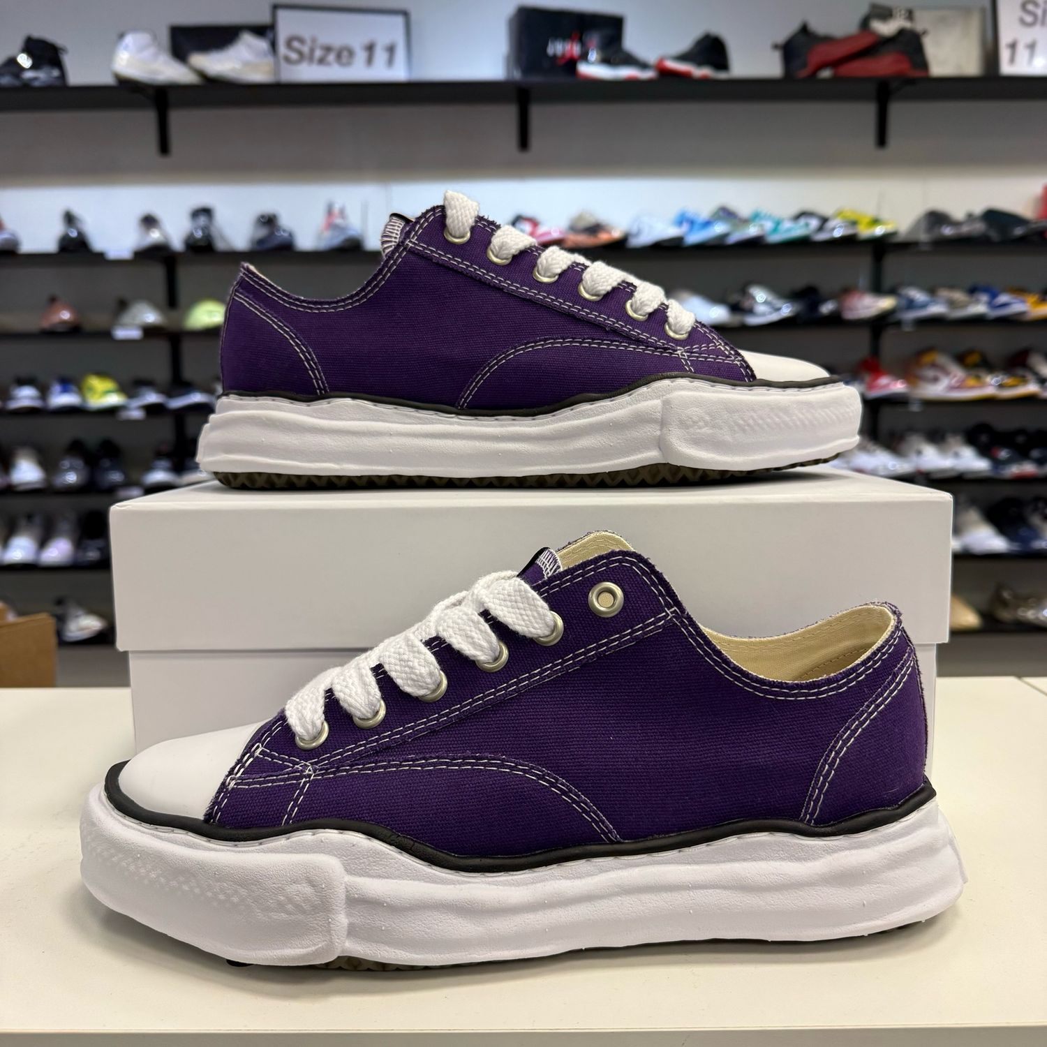 NEW MAISON MIHARA YASUHIRO PETERSON OG SOLE CANVAS LOW PURPLE 44EU