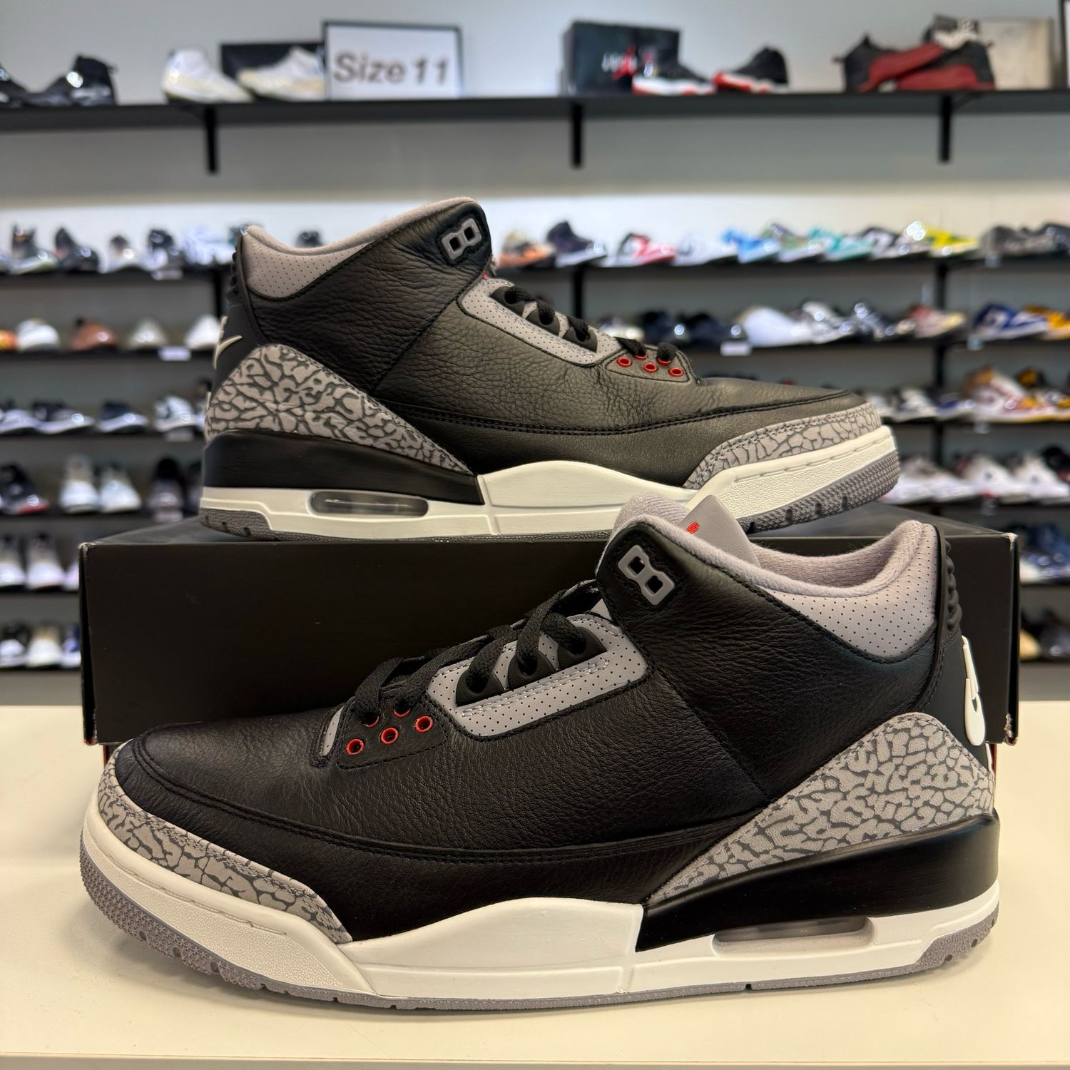 PO3 AIR JORDAN 3 RETRO OG BLACK CEMENT (2024) SIZE 12