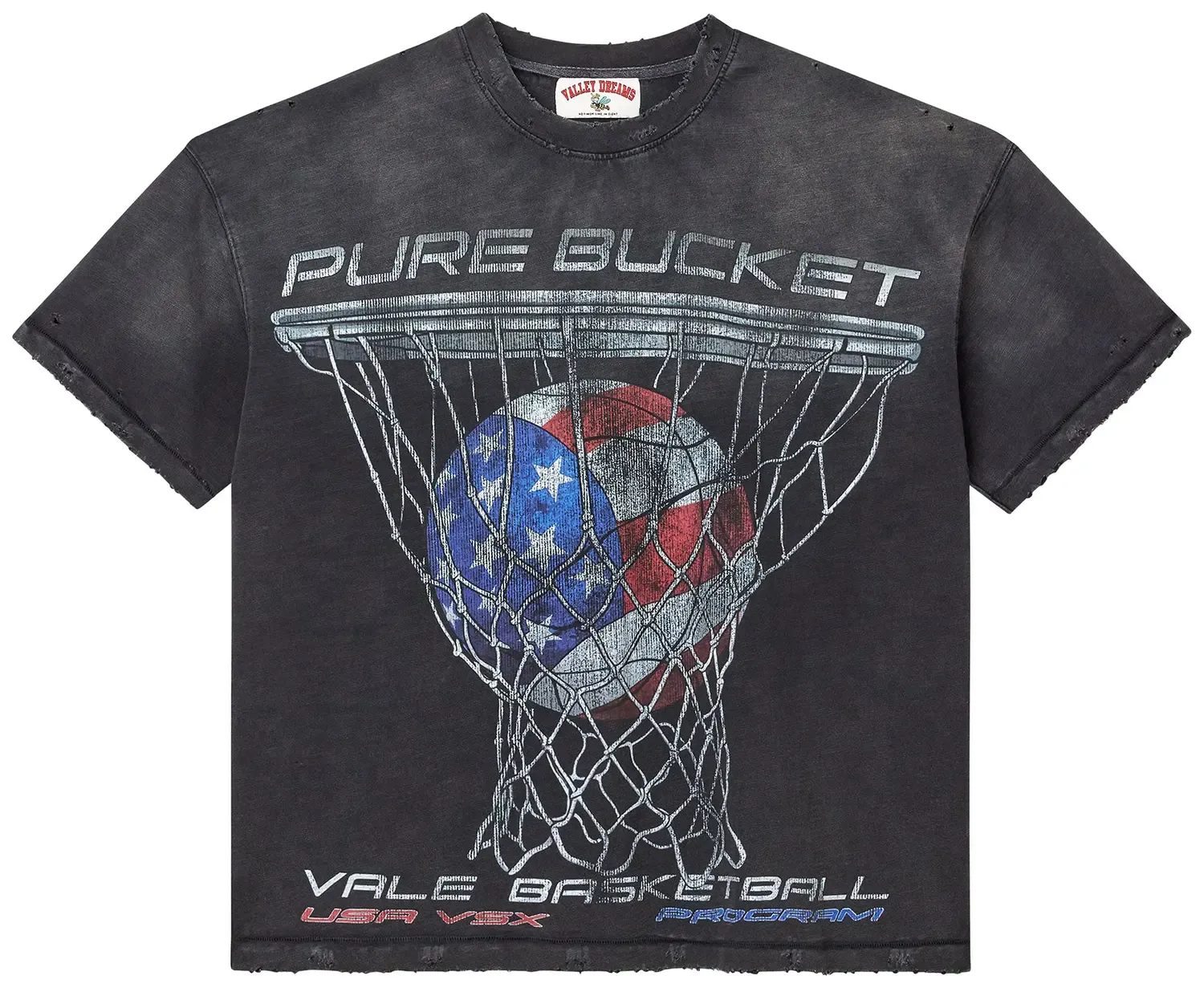 NEW VALE PURE BUCKETS TEE BLACK