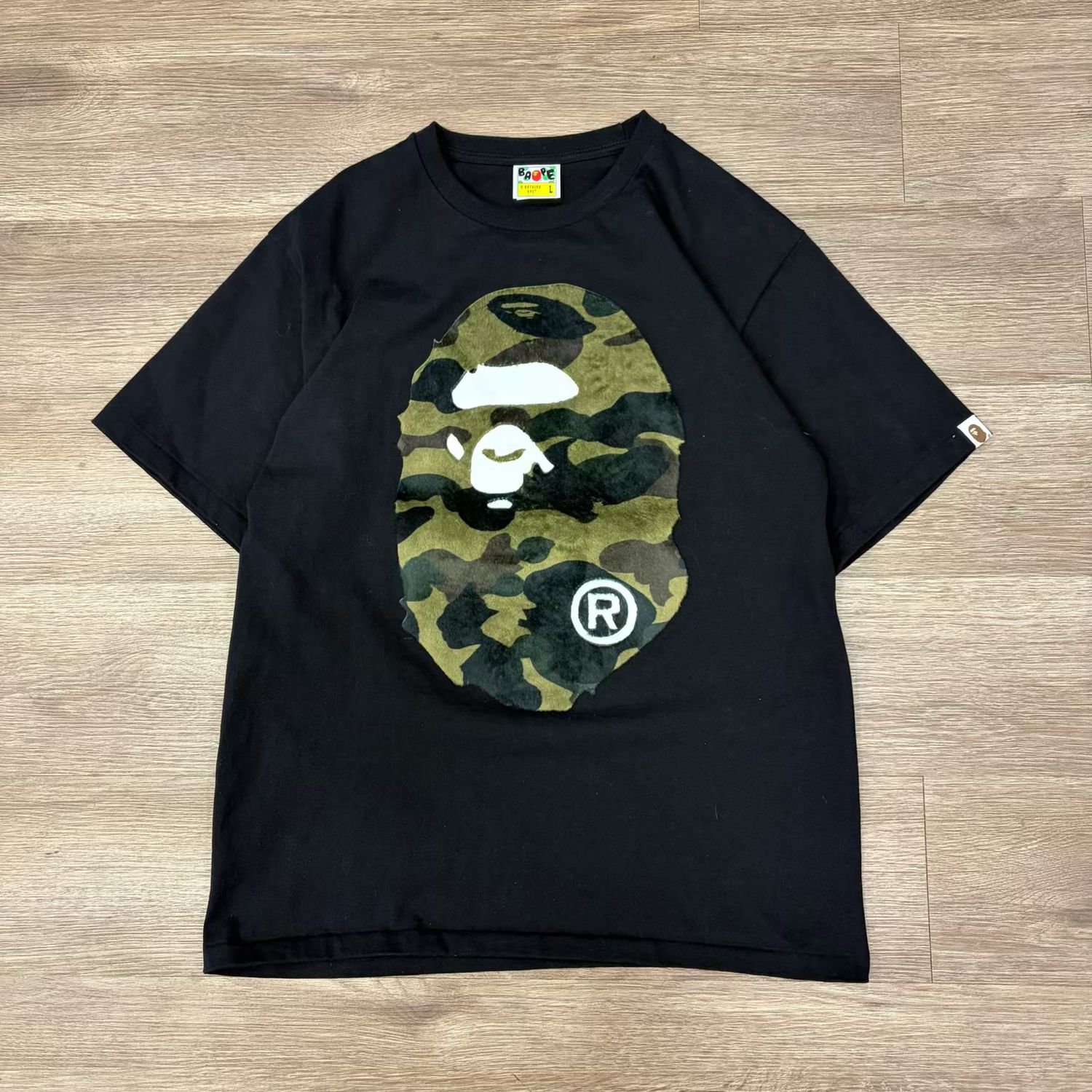 PO BAPE CAMO FUR APE HEAD SIZE L