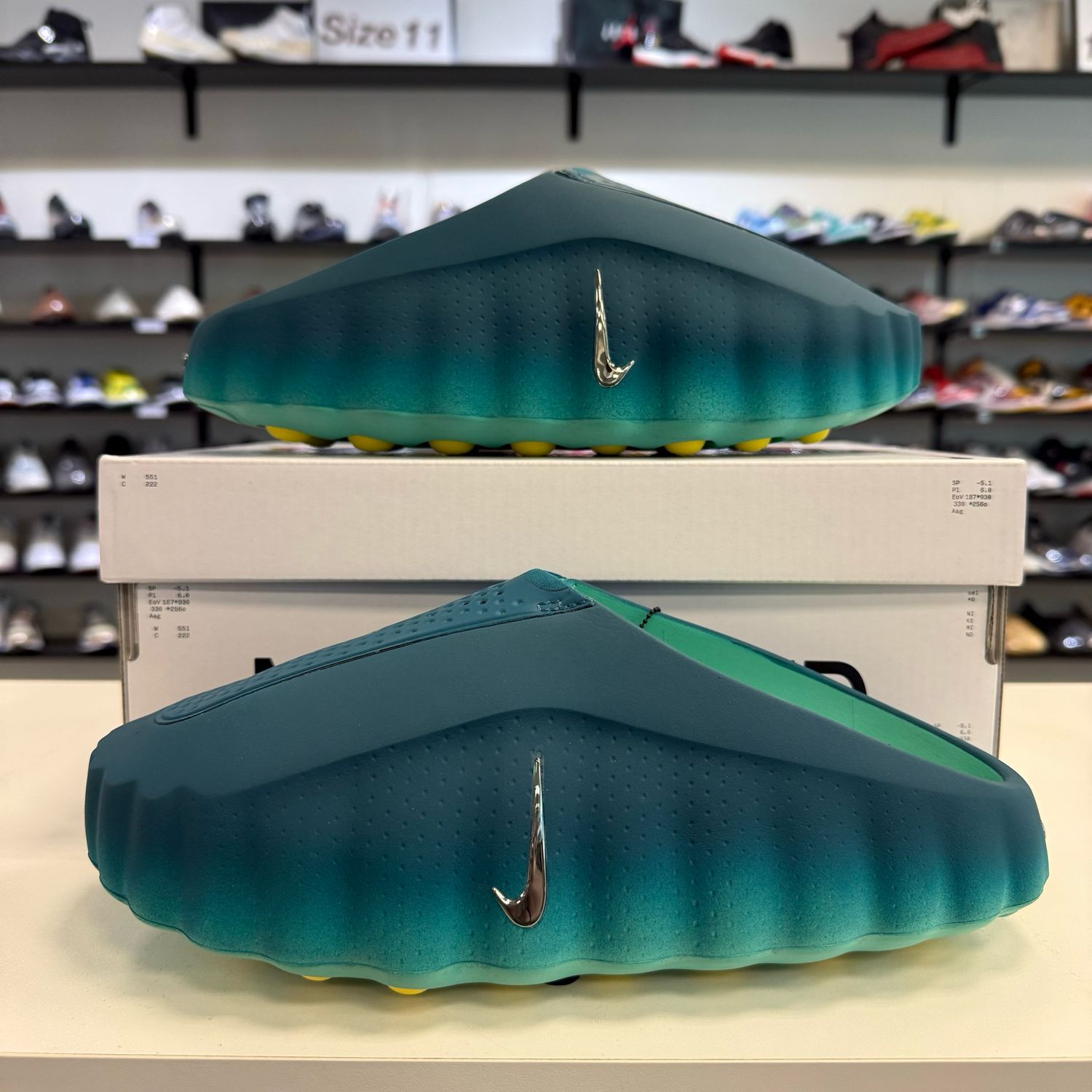 NEW NIKE MIND 001 SLIDE GEODE TEAL LIGHT MENTA