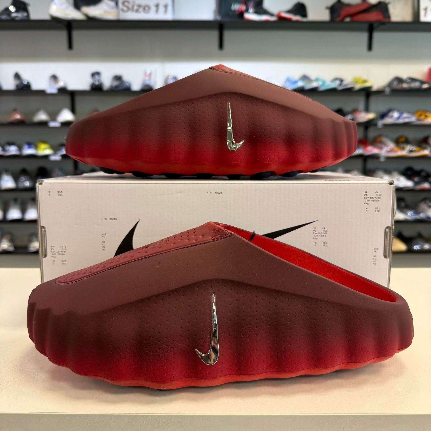 NEW NIKE MIND 001 SLIDE TEAM RED UNIVERSITY RED