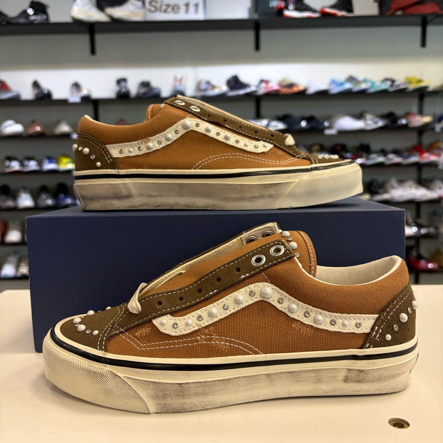 NEW VANS PREMIUM OLD SKOOL 36 PEARLIZED VINTAGE COCOA BROWN