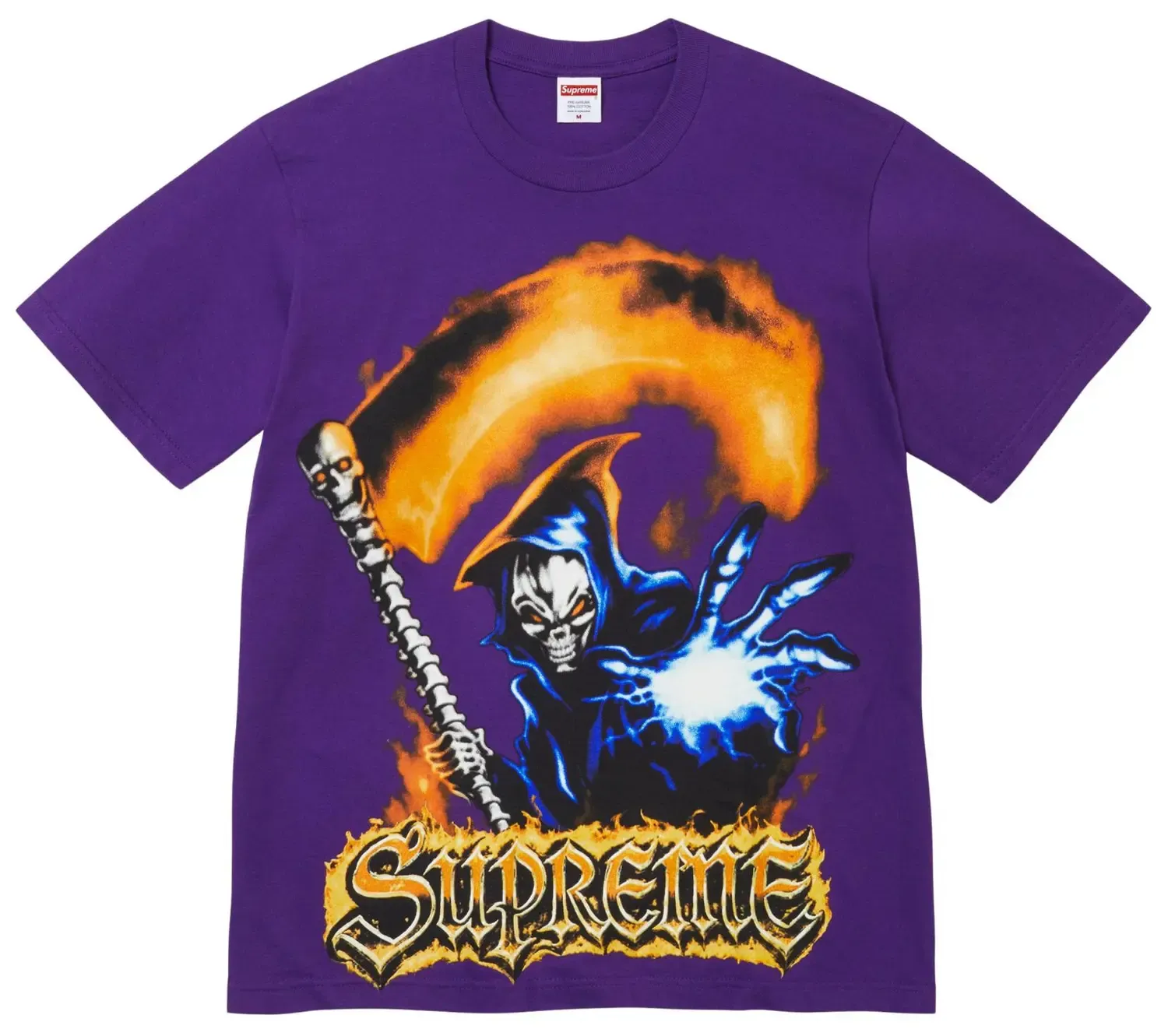 NEW SUPREME GRIM REAPER TEE PURPLE