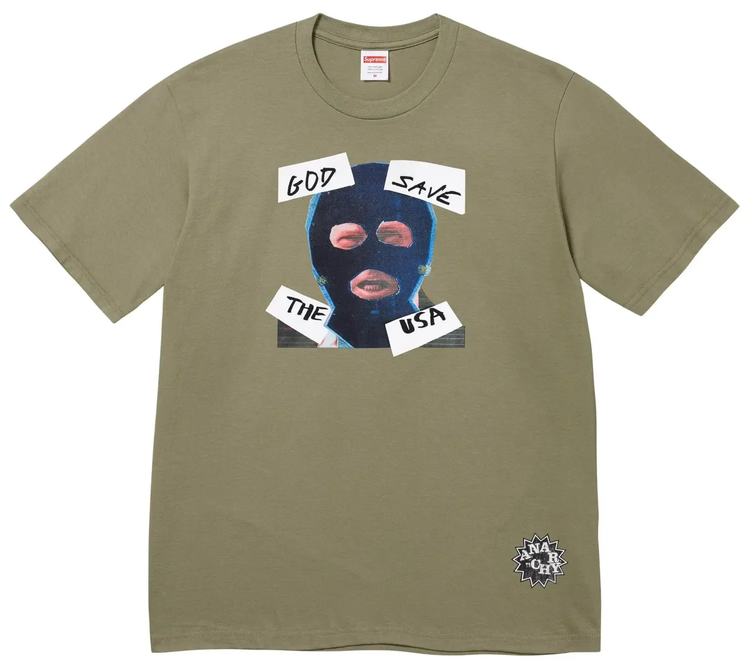NEW SUPREME GOD SAVE US TEE GREEN