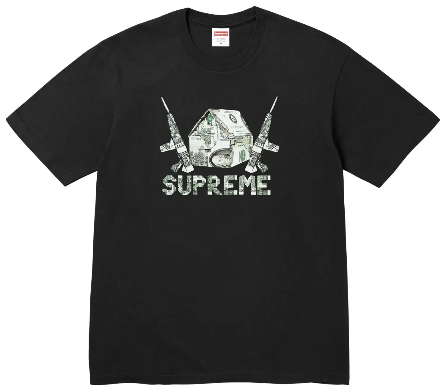 NEW SUPREME ORIGAMI TEE BLACK