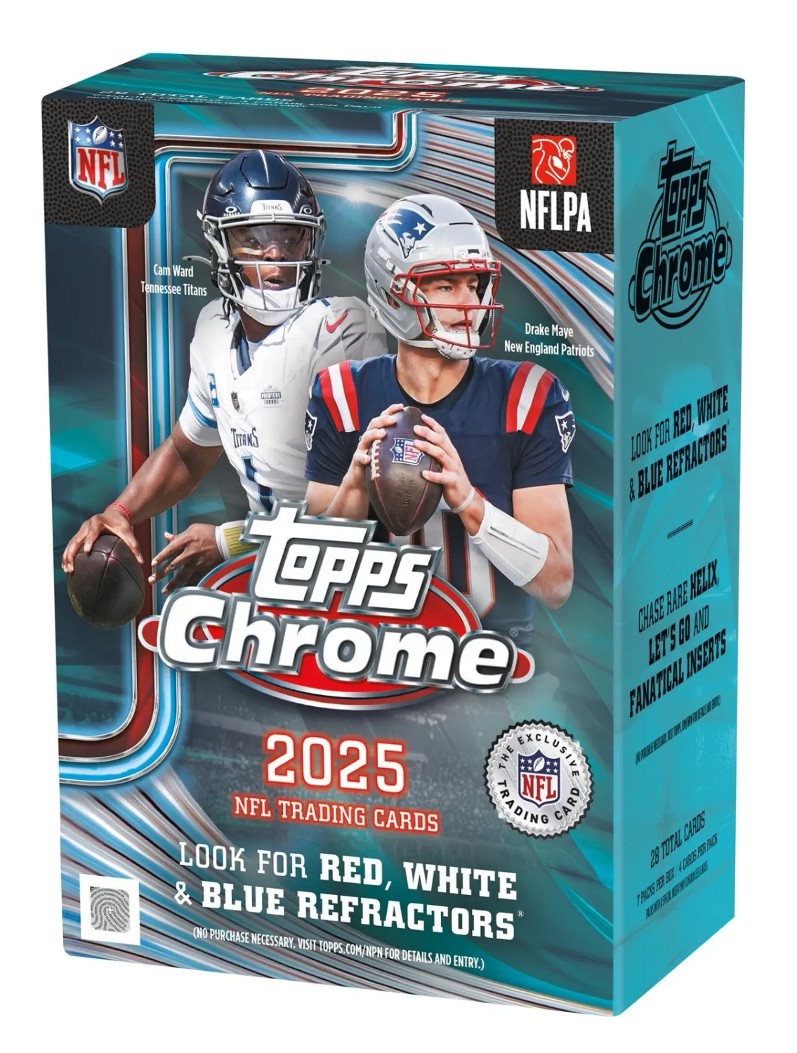 NEW 2025 TOPPS CHROME FOOTBALL VALUE BOX