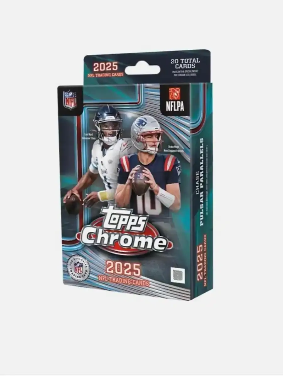 NEW 2025 TOPPS CHROME FOOTBALL HANGER BOX