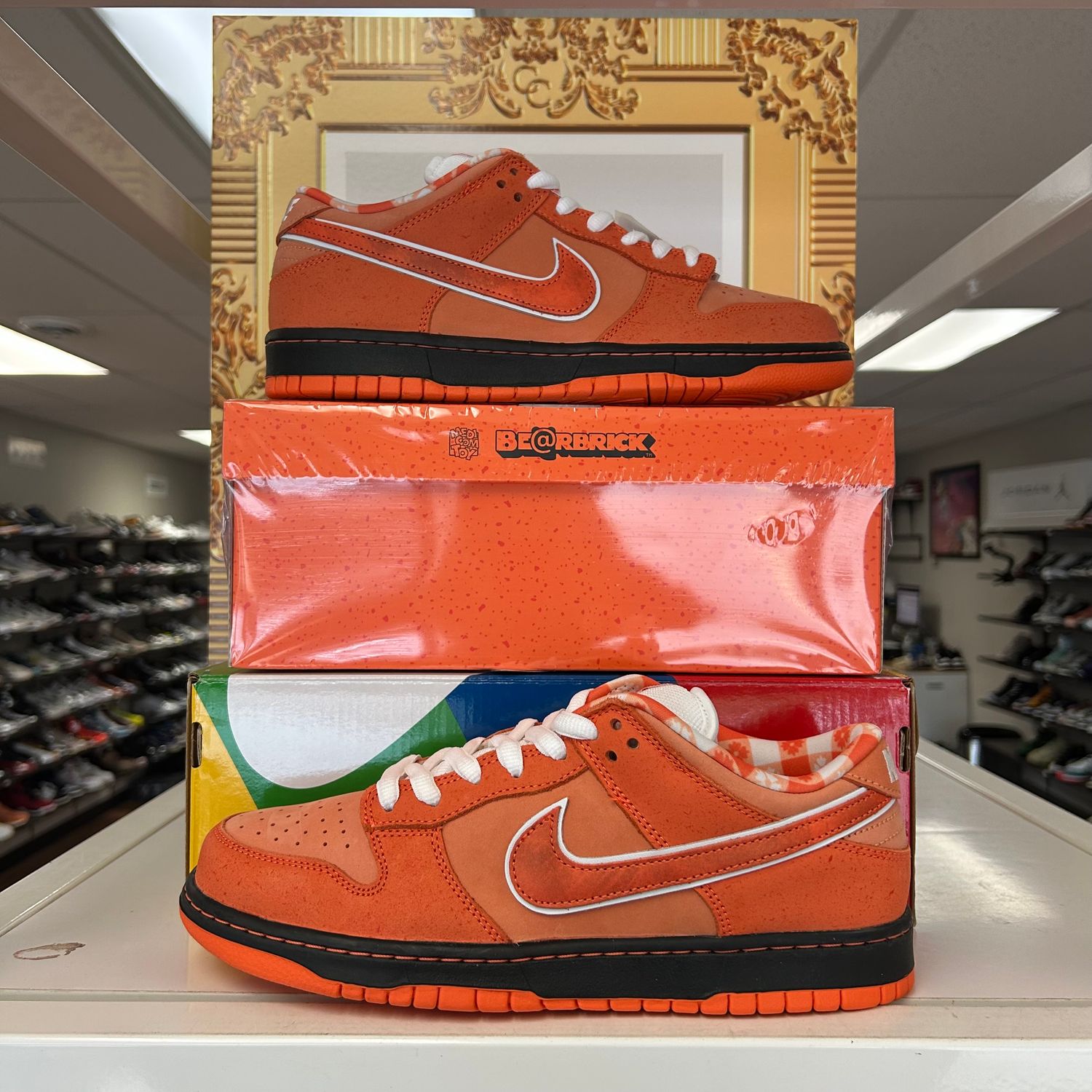 NEW NIKE SB DUNK LOW CONCEPTS ORANGE LOBSTER (SPECIAL BOX)