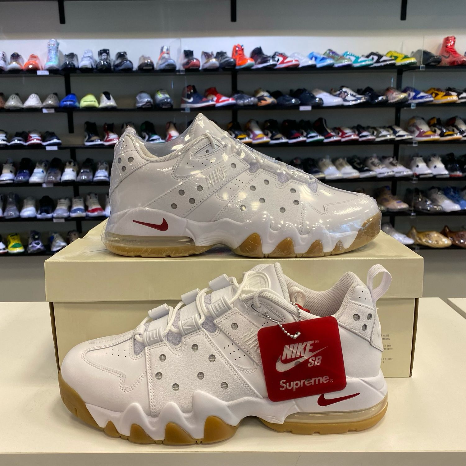 NEW NIKE SB AIR MAX 2 CB '94 LOW SUPREME WHITE GUM