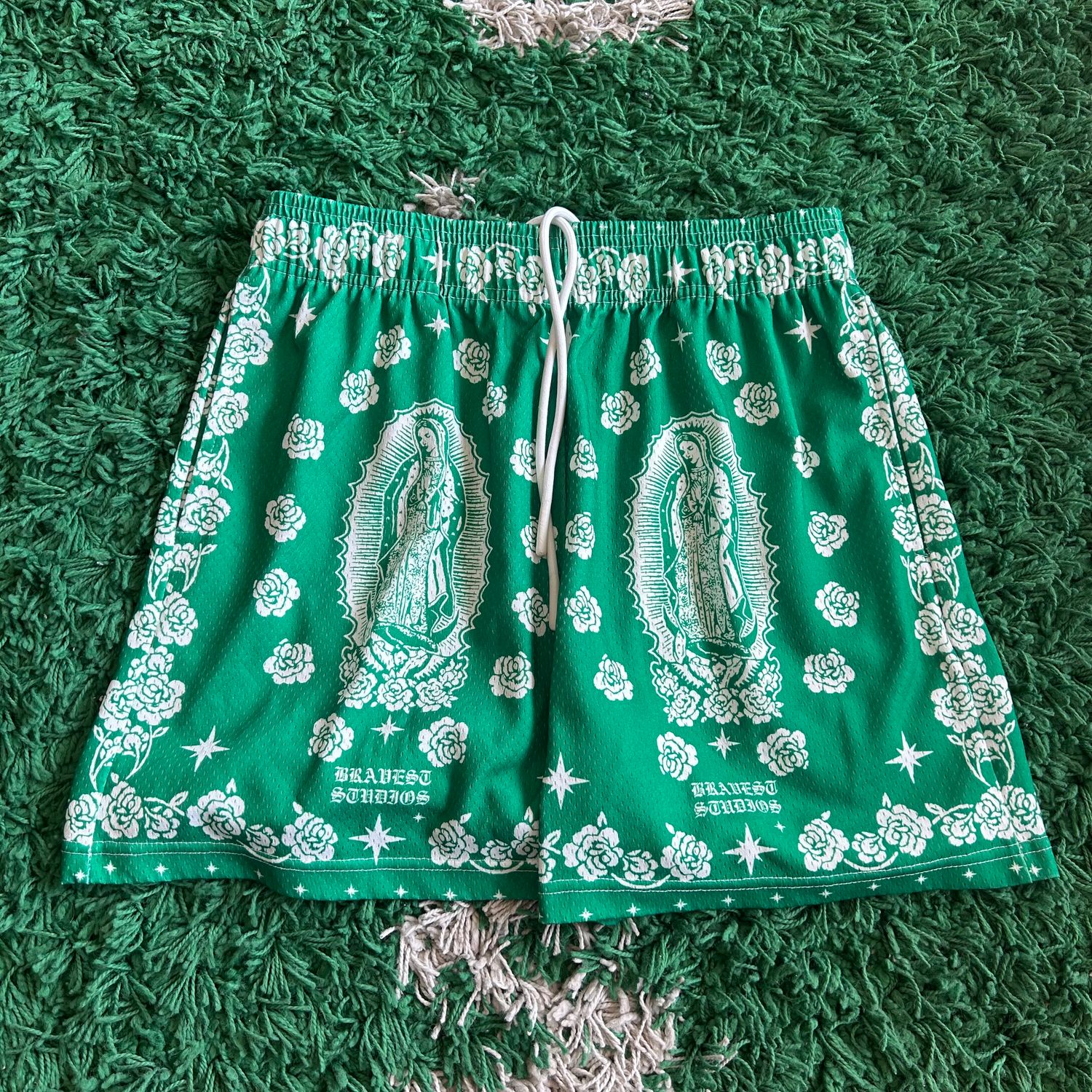PO BRAVEST STUDIOS MARY SHORTS GREEN SIZE M