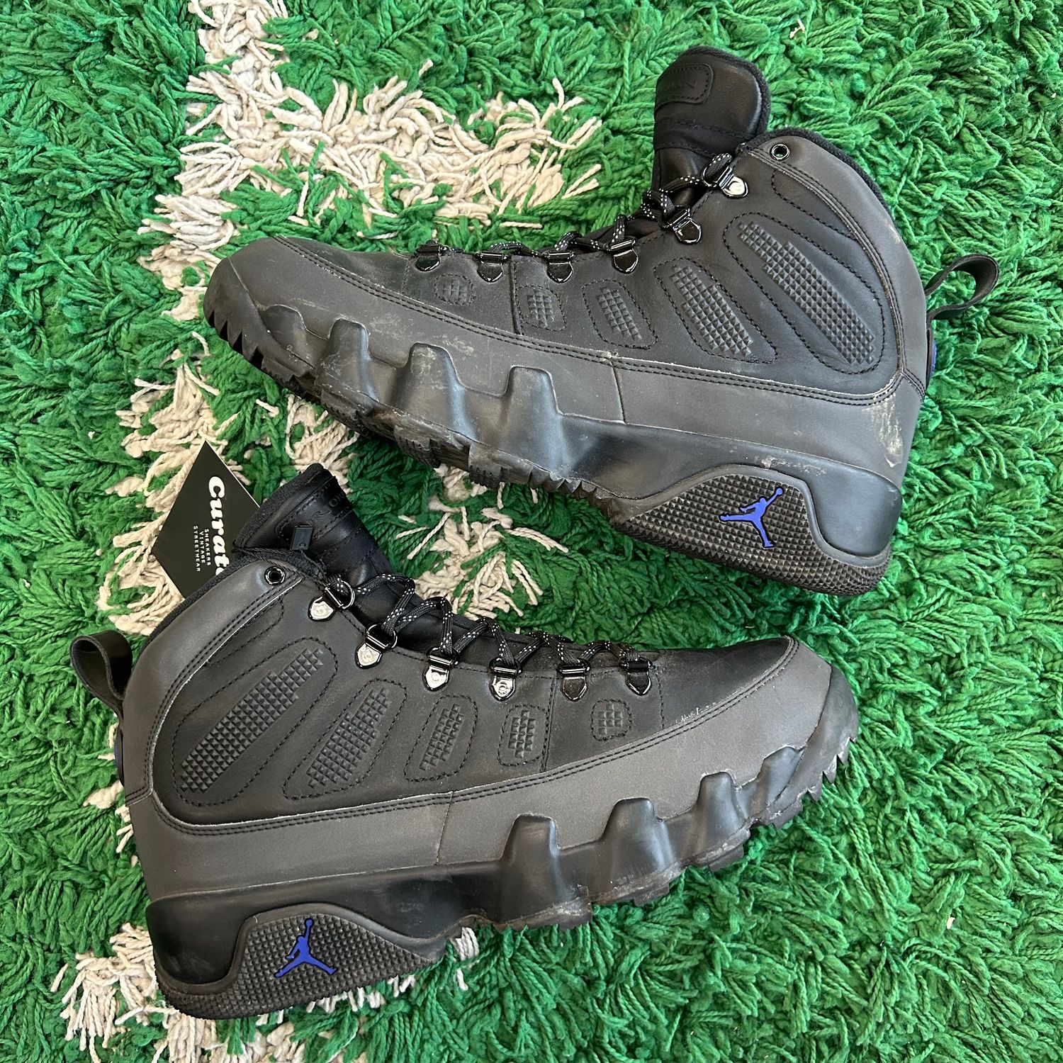 PO NB AIR JORDAN 9 BOOT BLACK CONCORD SIZE 10