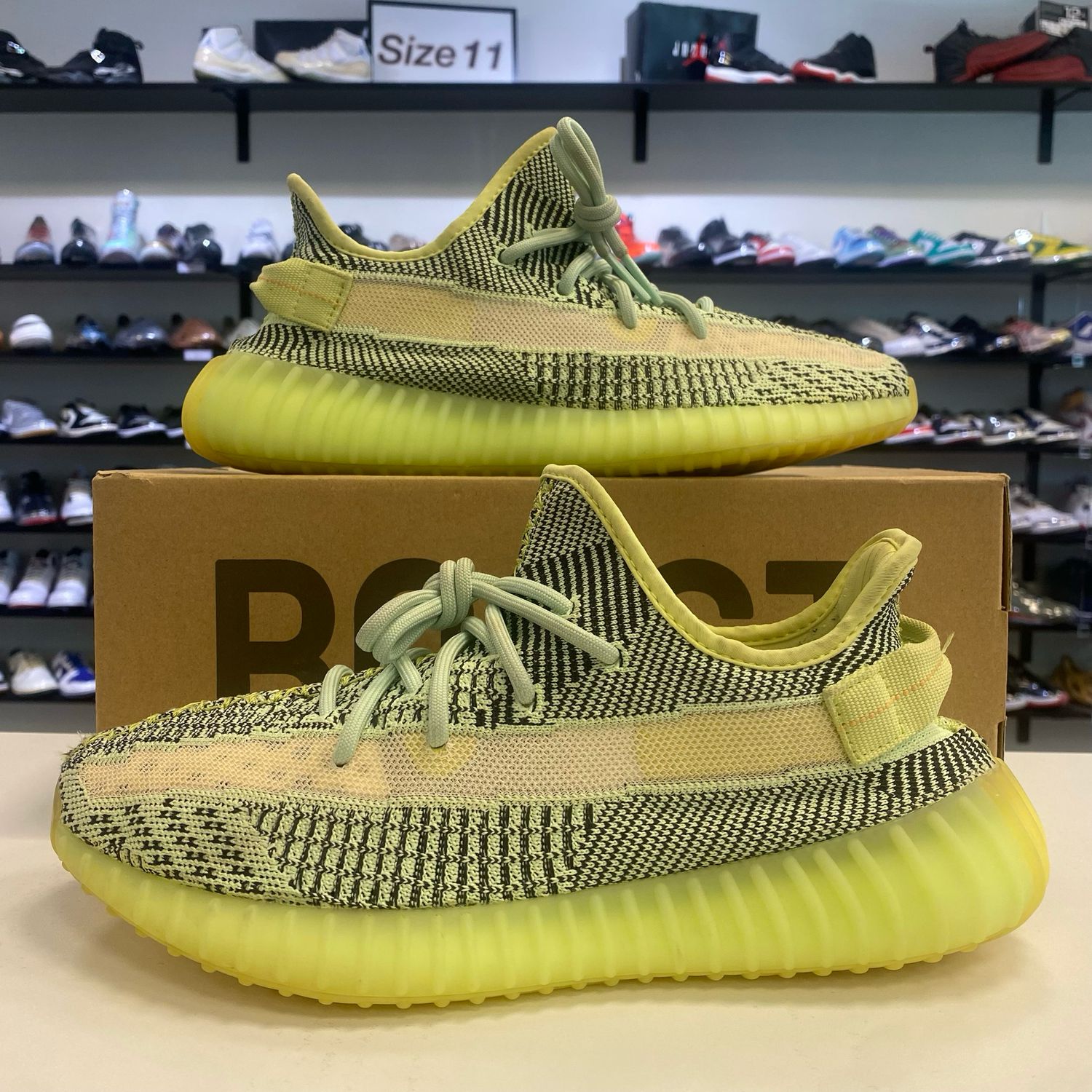 PO2 ADIDAS YEEZY BOOST 350 V2 YEEZREEL (NON-REFLECTIVE) SIZE 10