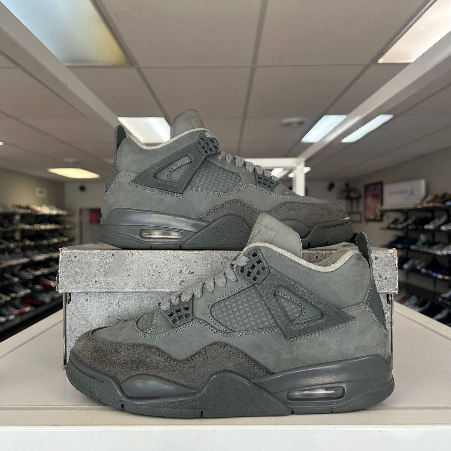 PO3 AIR JORDAN 4 RETRO SE PARIS OLYMPICS WET CEMENT SX SIZE 8.5