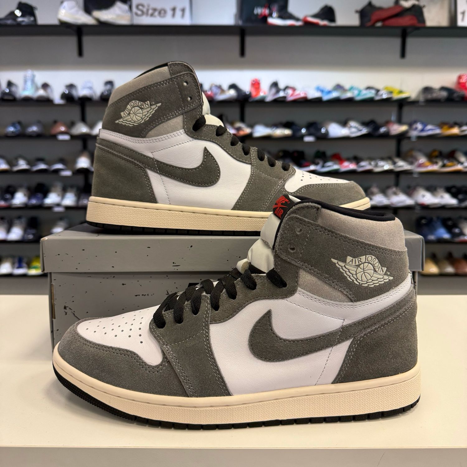 PO2 AIR JORDAN 1 WASHED BLACK SIZE 10