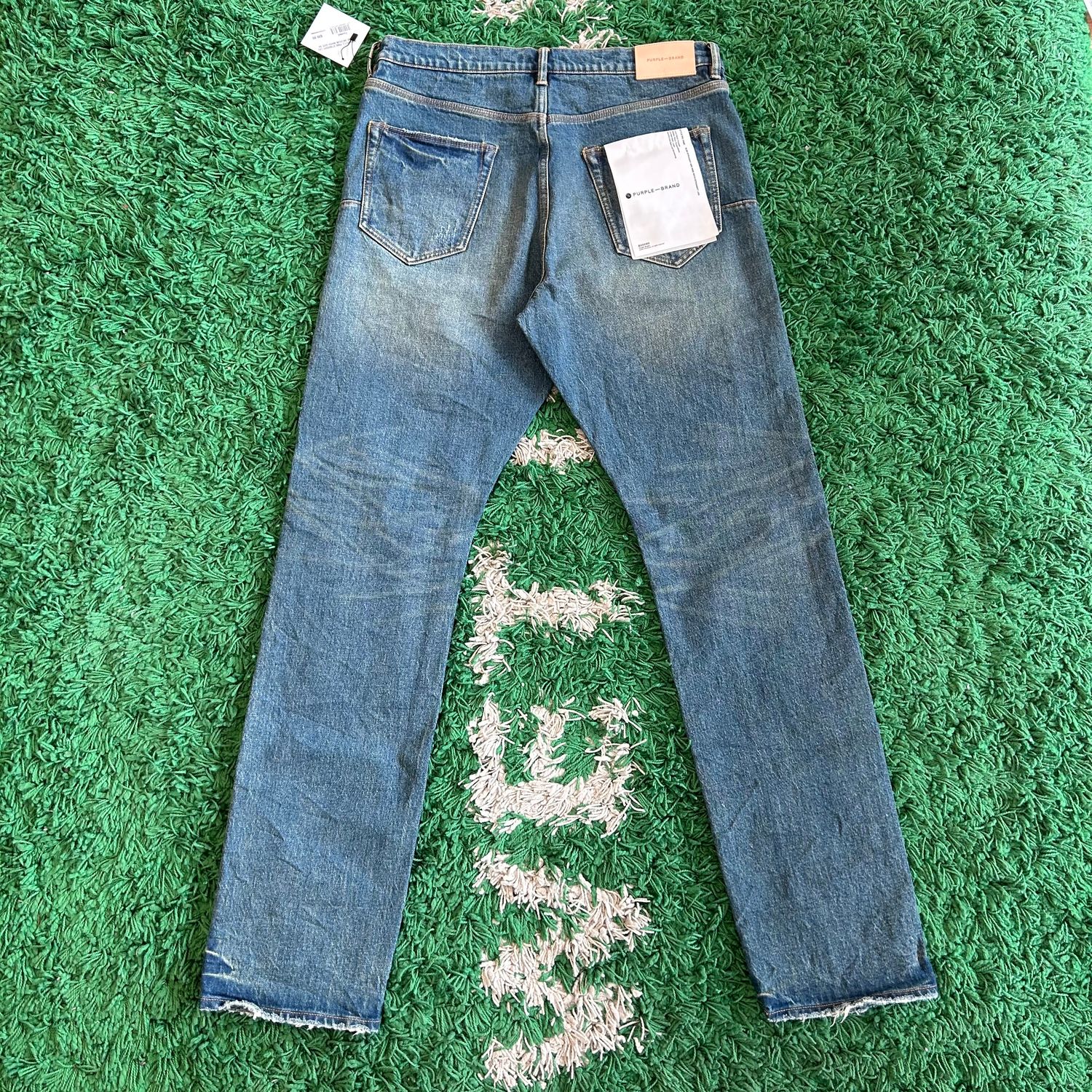 PO PURPLE P005 STRAIGHT LEG JEANS MEDIUM WASH SIZE 34