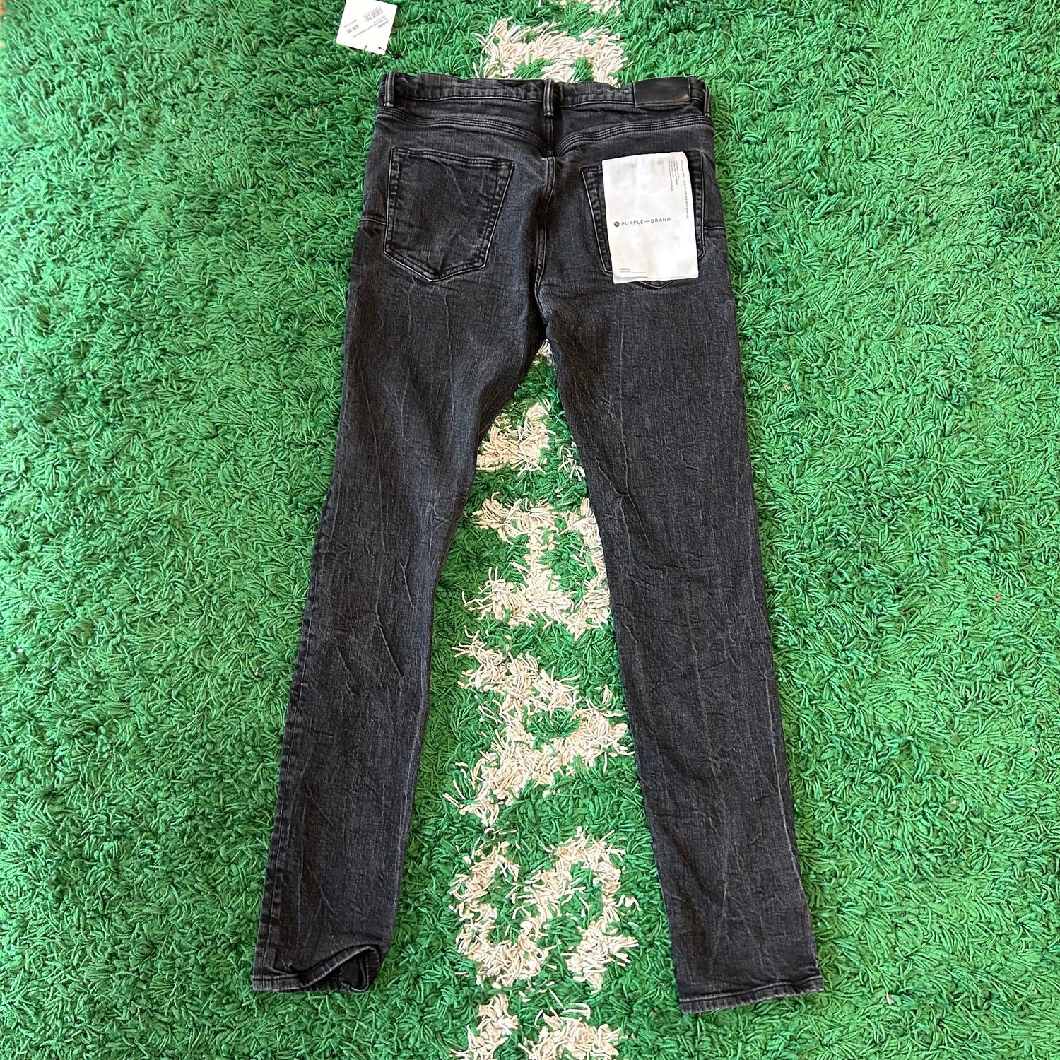 PO PURPLE P001 SLIM FIT BLACK/BLACK JEANS SIZE 34