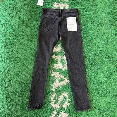 PO PURPLE P001 SLIM FIT BLACK/BLACK JEANS SIZE 34