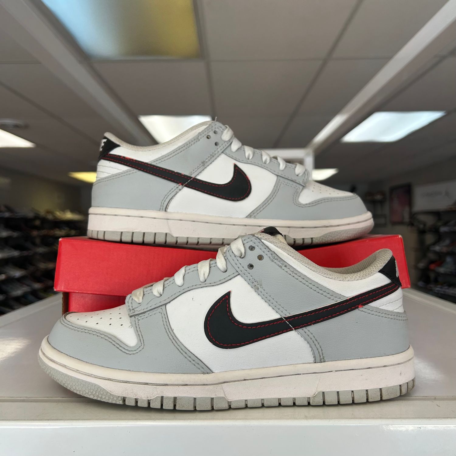 PO NIKE DUNK LOW SE GREY LOTTERY JACKPOT GS 5Y