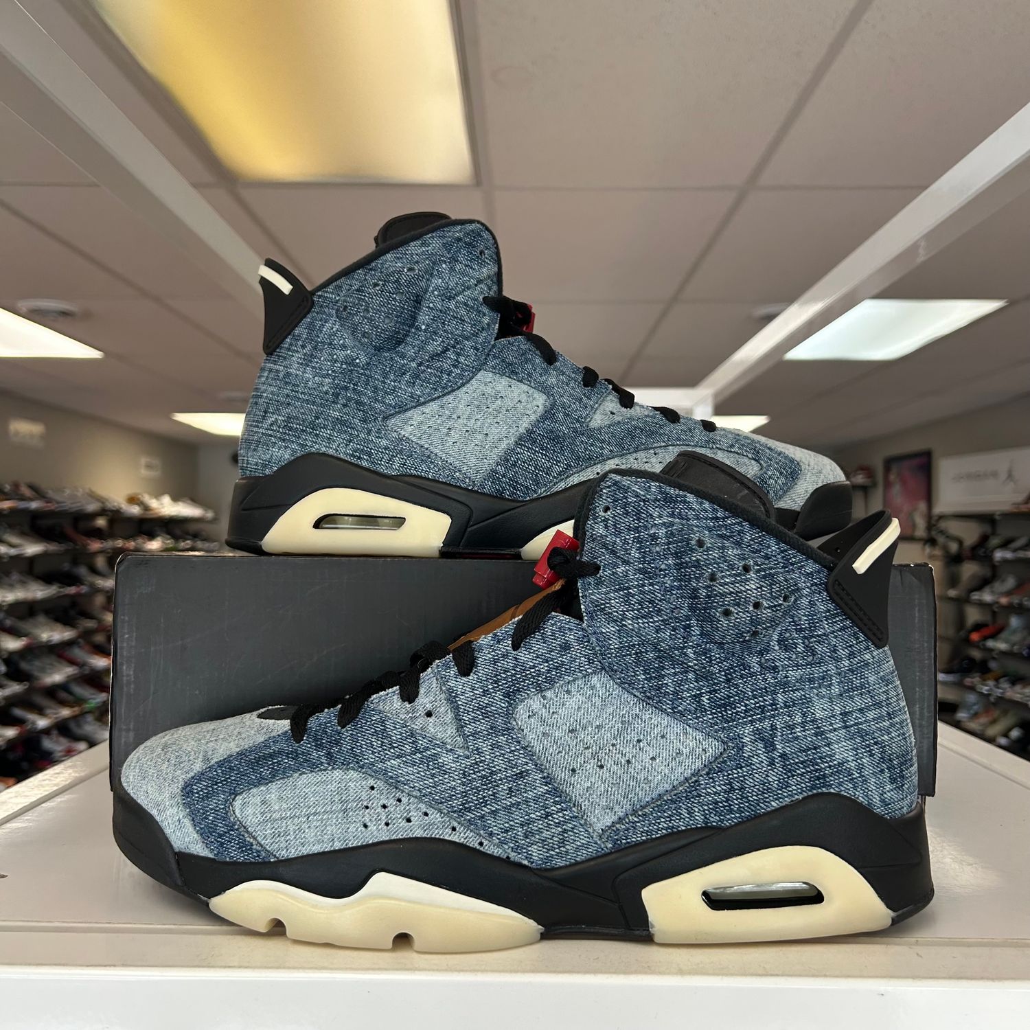 PO AIR JORDAN 6 WASHED DENIM SIZE 12