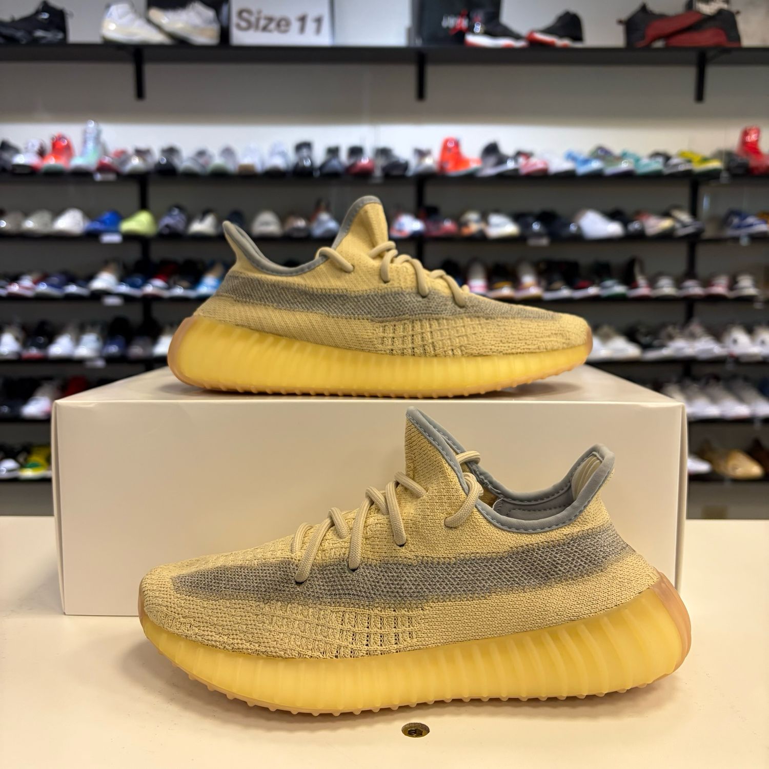 PO NB ADIDAS YEEZY BOOST 350 V2 LINEN SIZE 6