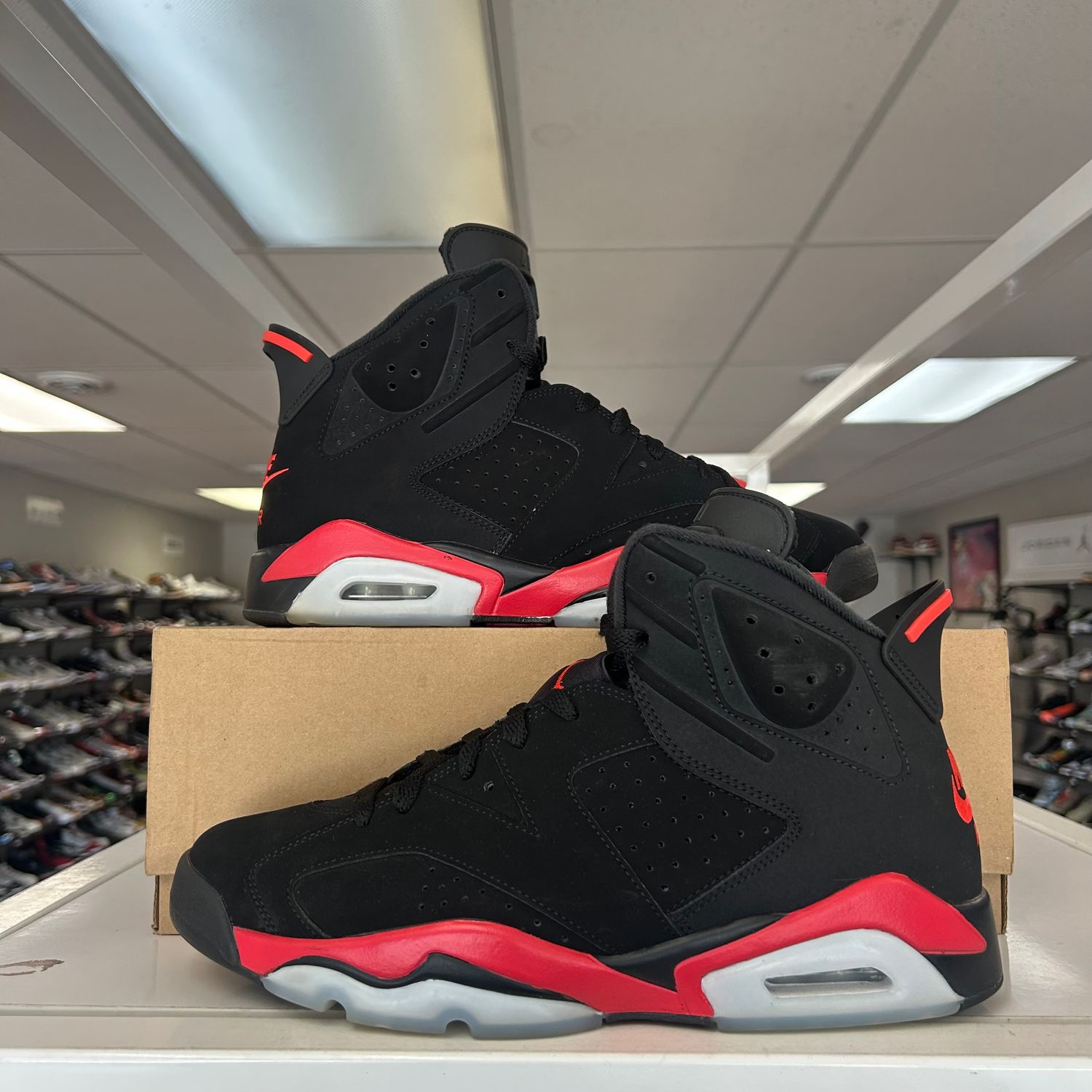 PO2 AIR JORDAN 6 RETRO INFRARED SALESMAN SIZE 11