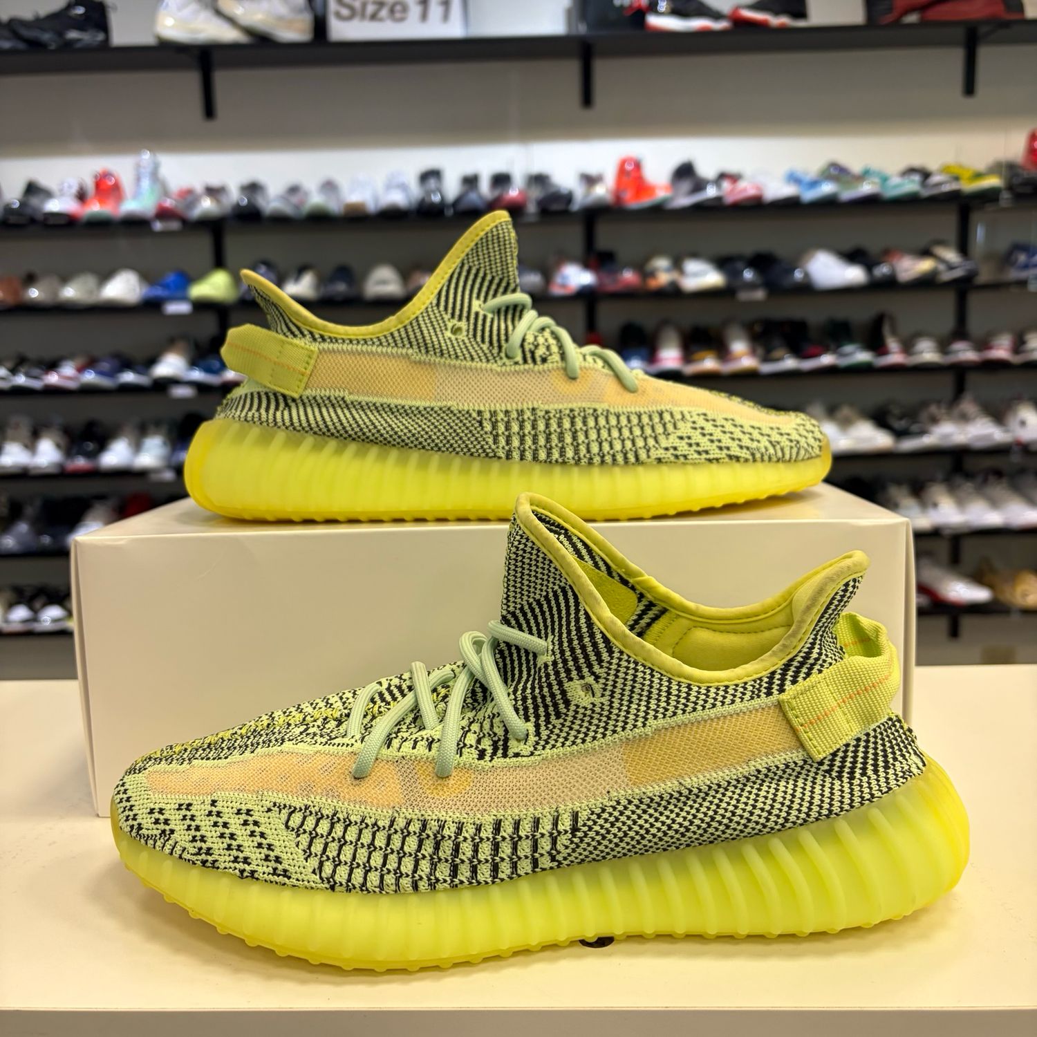 PO NB ADIDAS YEEZY BOOST 350 V2 YEEZREEL (NON-REFLECTIVE)  SIZE 11