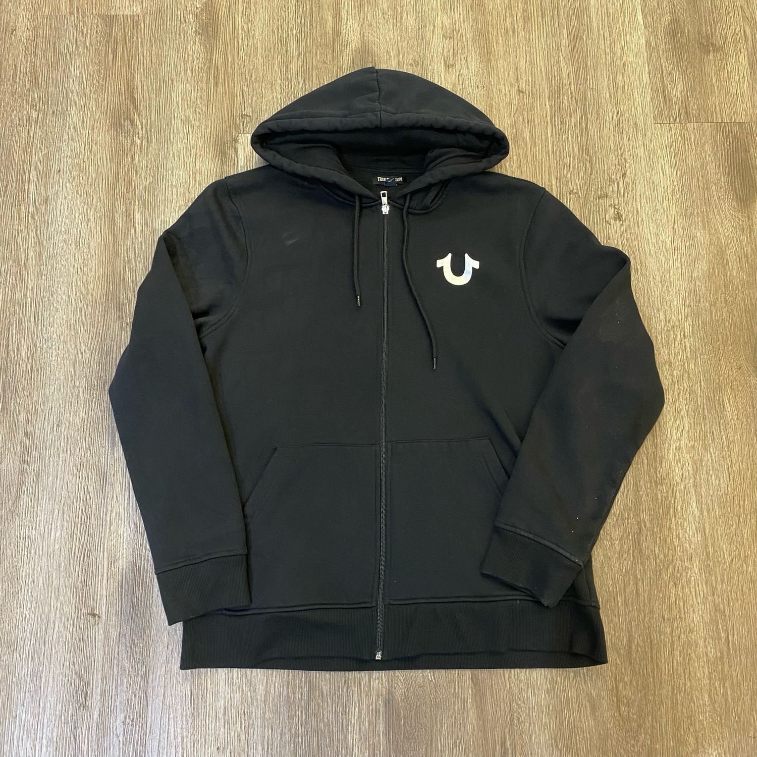 PO TRUE RELIGION BUDDHA ZIP UP BLACK SIZE XL