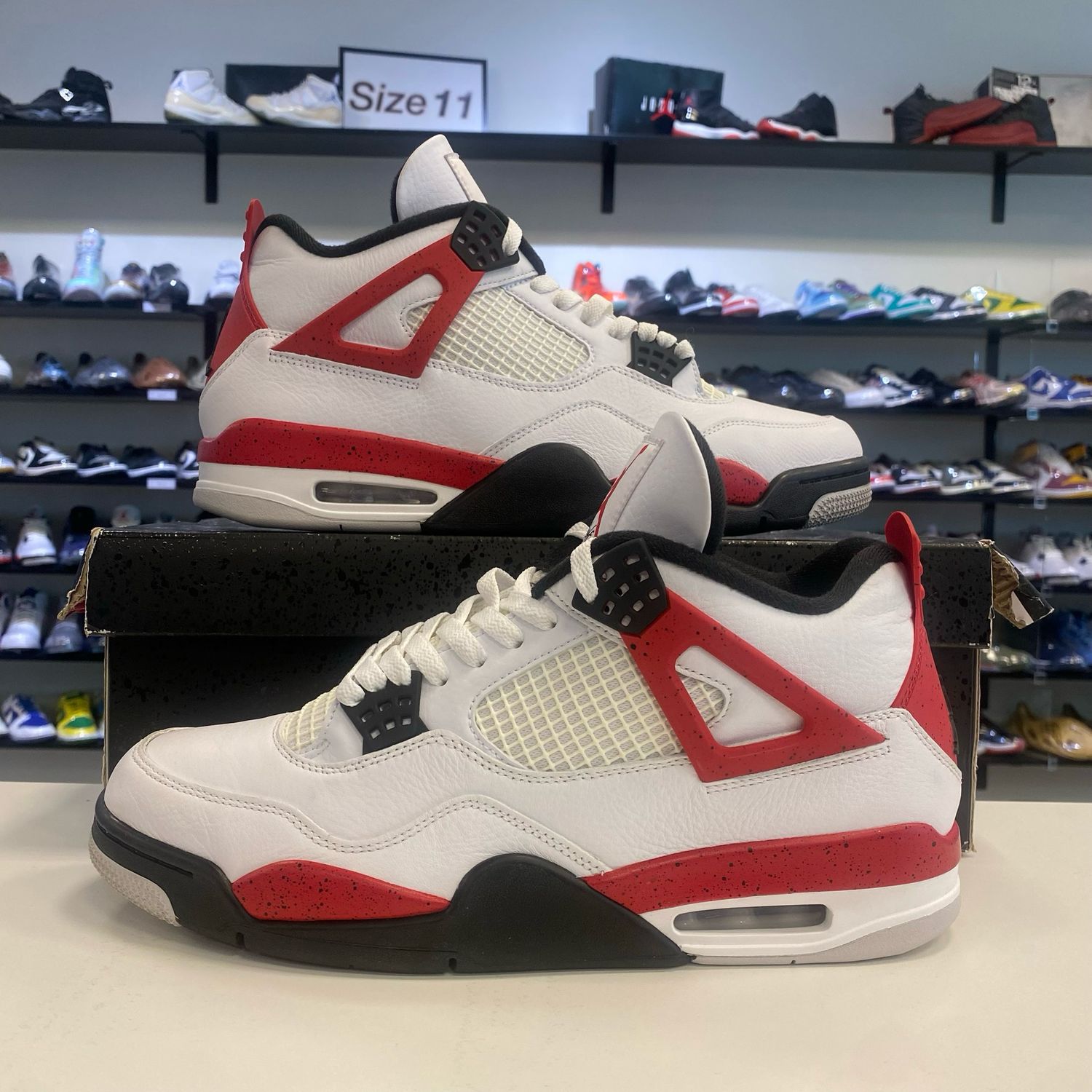 PO4 AIR JORDAN 4 RED CEMENT SIZE 12