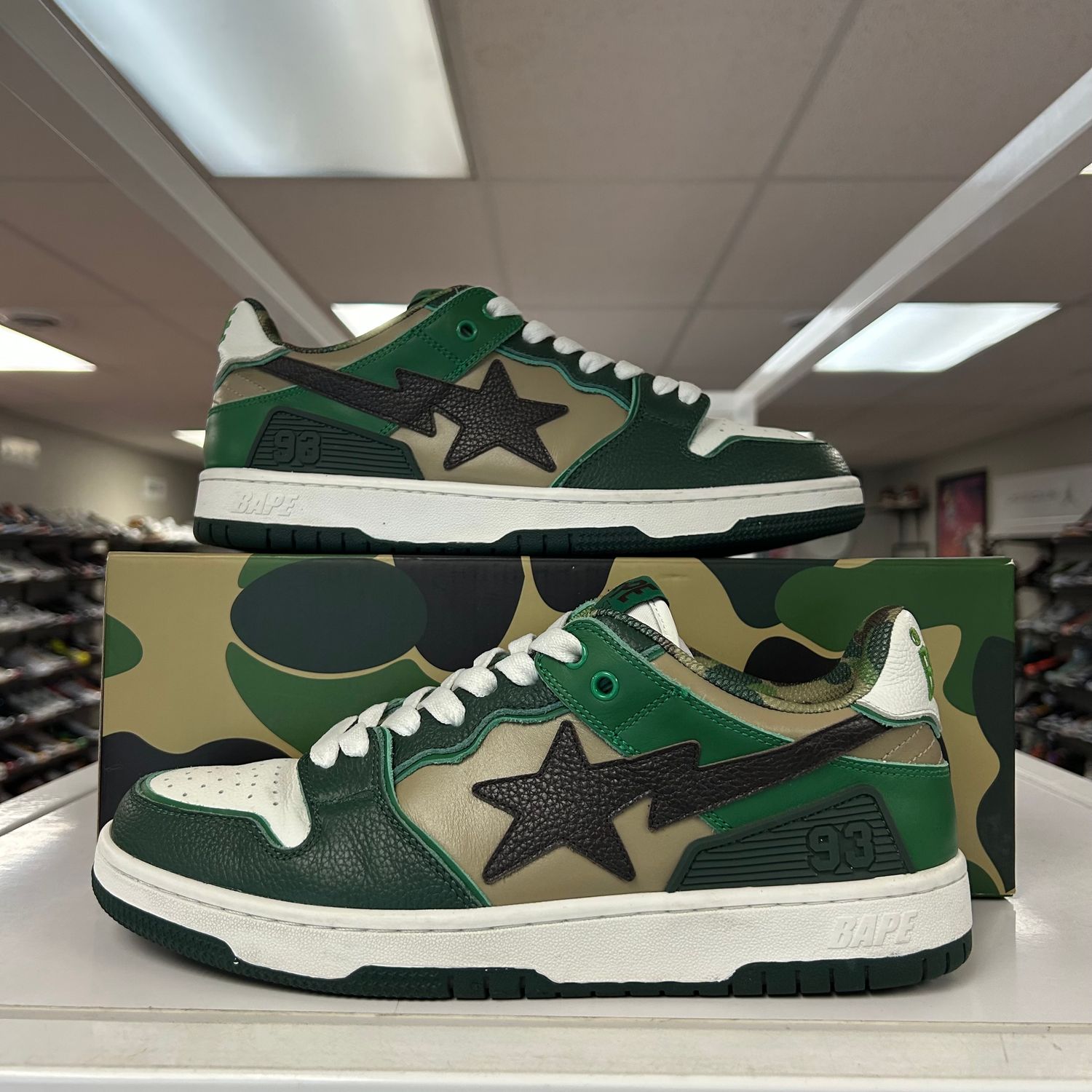 PO A BATHING APE BAPE SK8 STA ABC CAMO GREEN (2022) SIZE 9.5