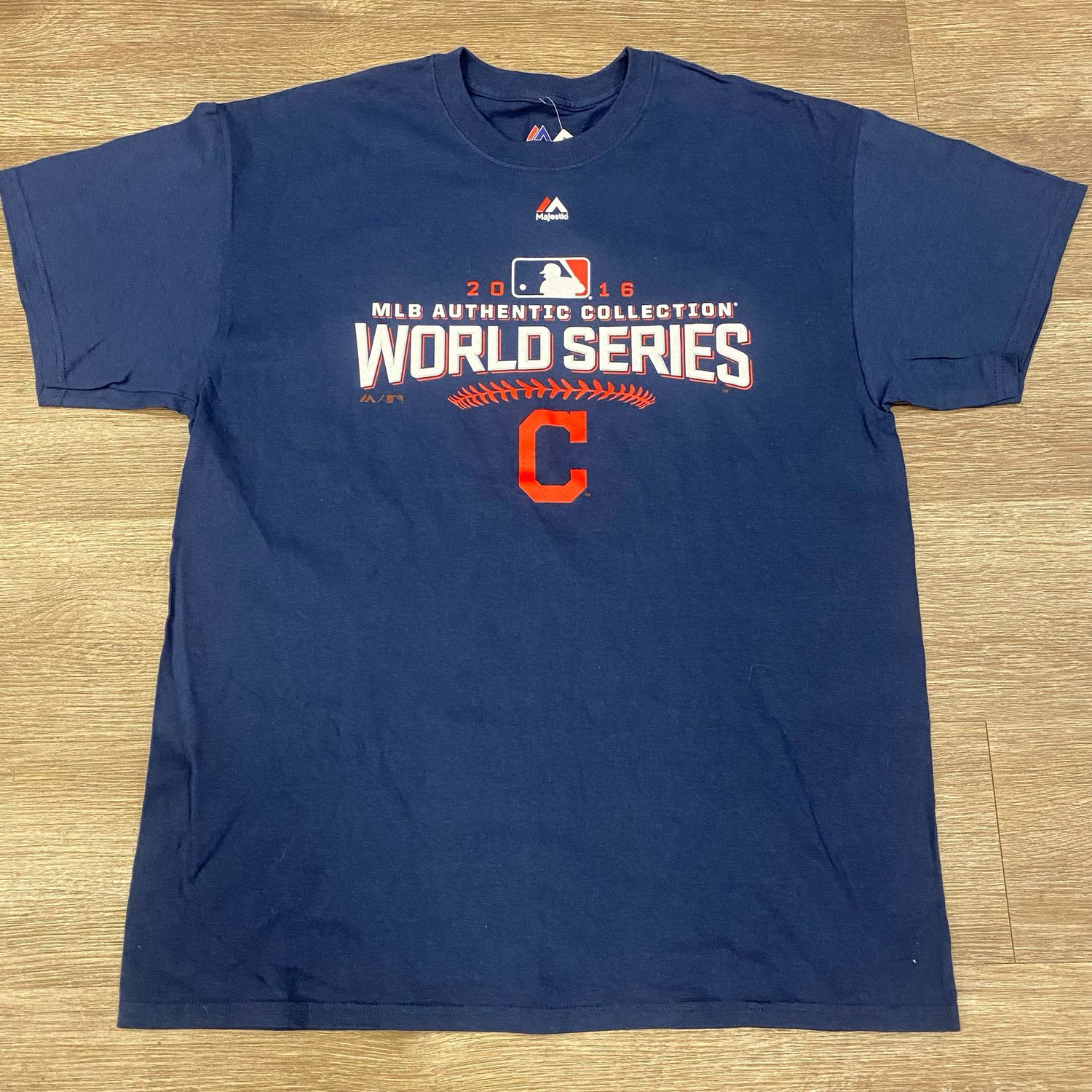 PO INDIANS 2016 WORLD SERIES TEE NAVY SIZE L