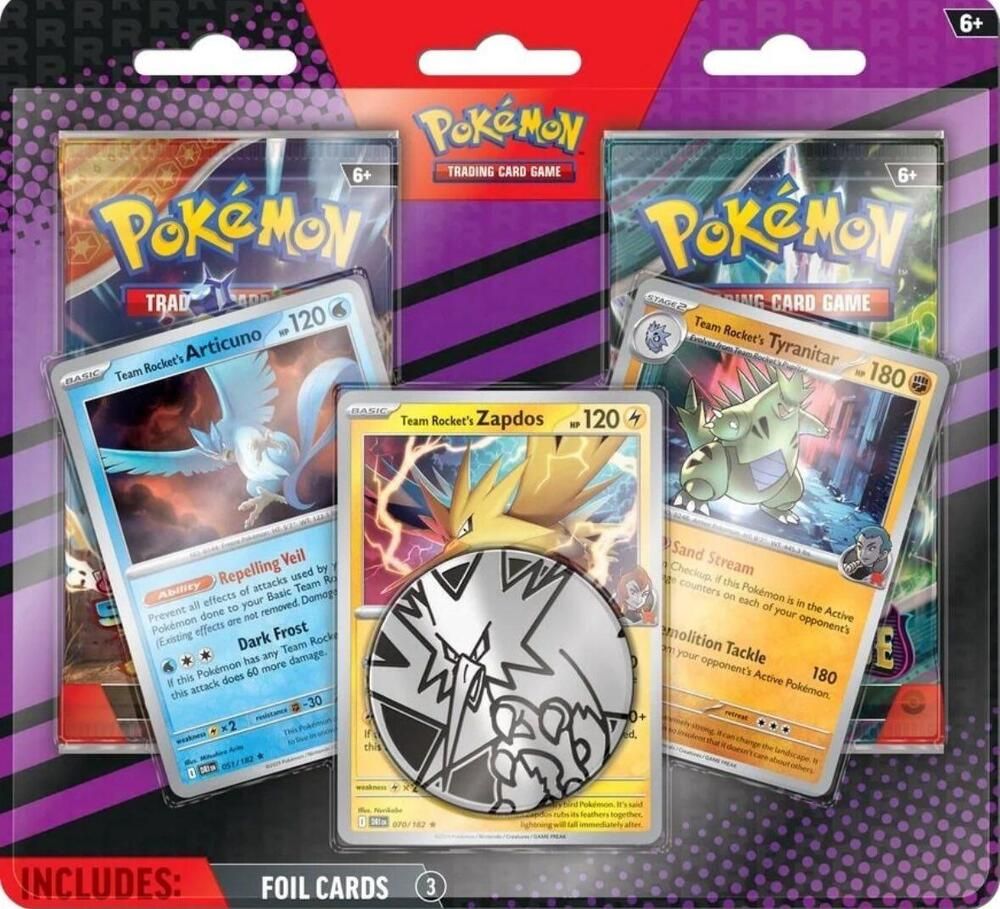 NEW POKEMON 2 PACK BLISTER (TEAM ROCKETS)