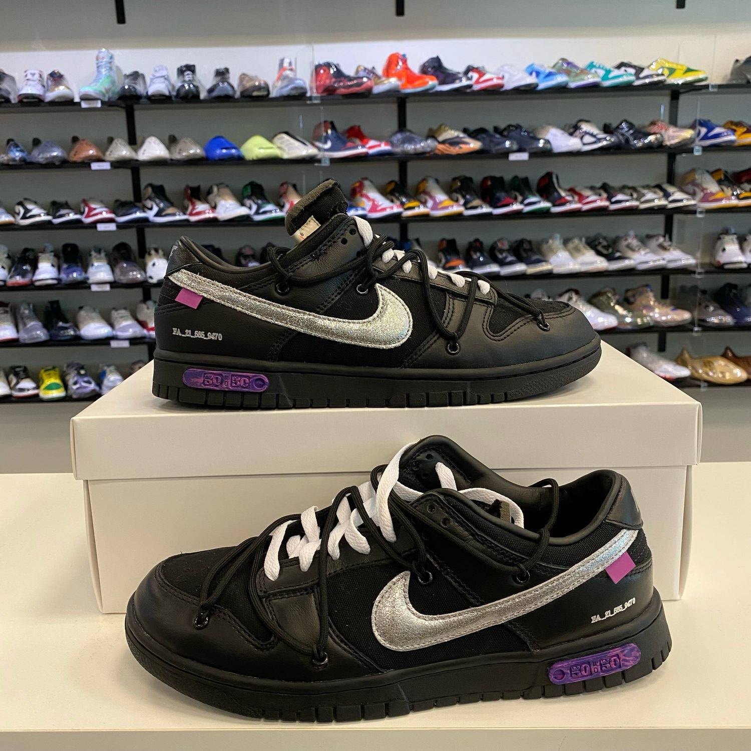 PO NB NIKE DUNK LOW OFF-WHITE LOT 50 SIZE 8.5