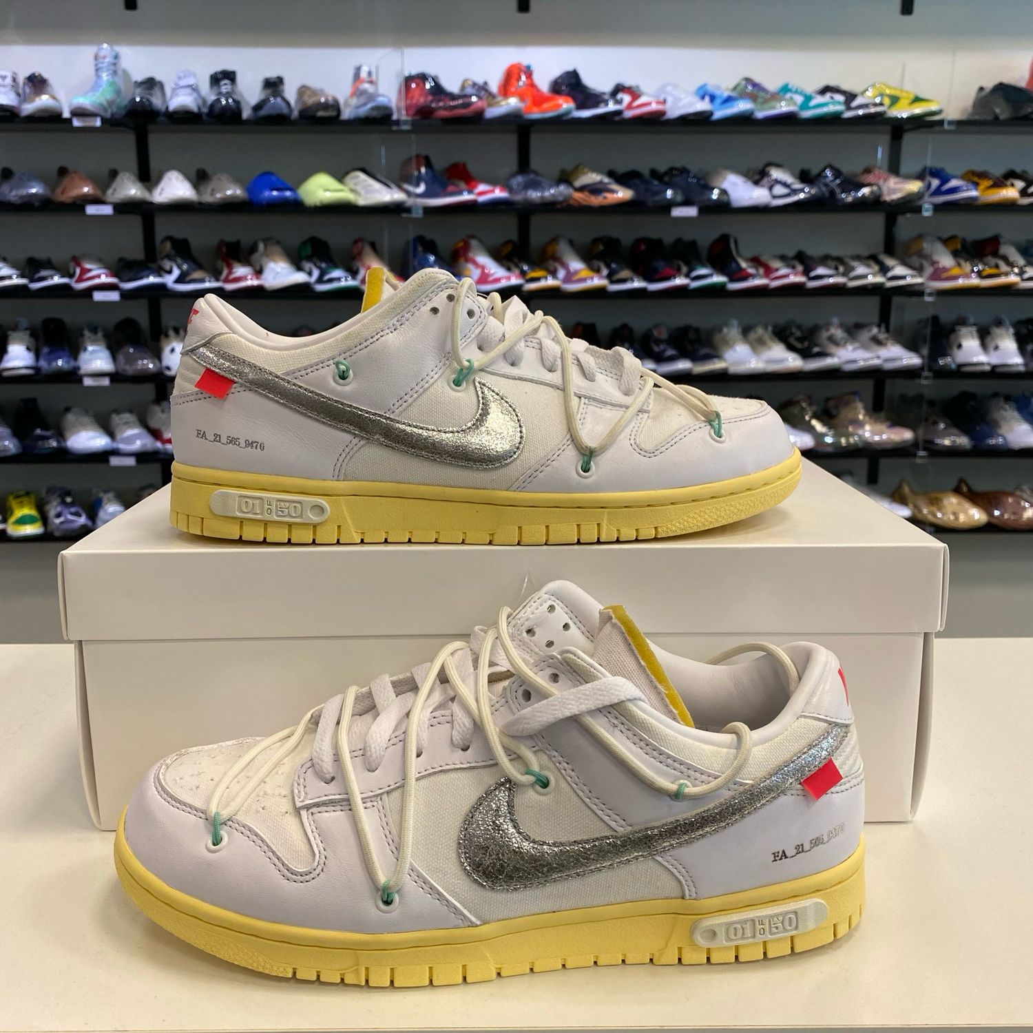 PO NB NIKE DUNK LOW OFF-WHITE LOT 1 SIZE 8.5