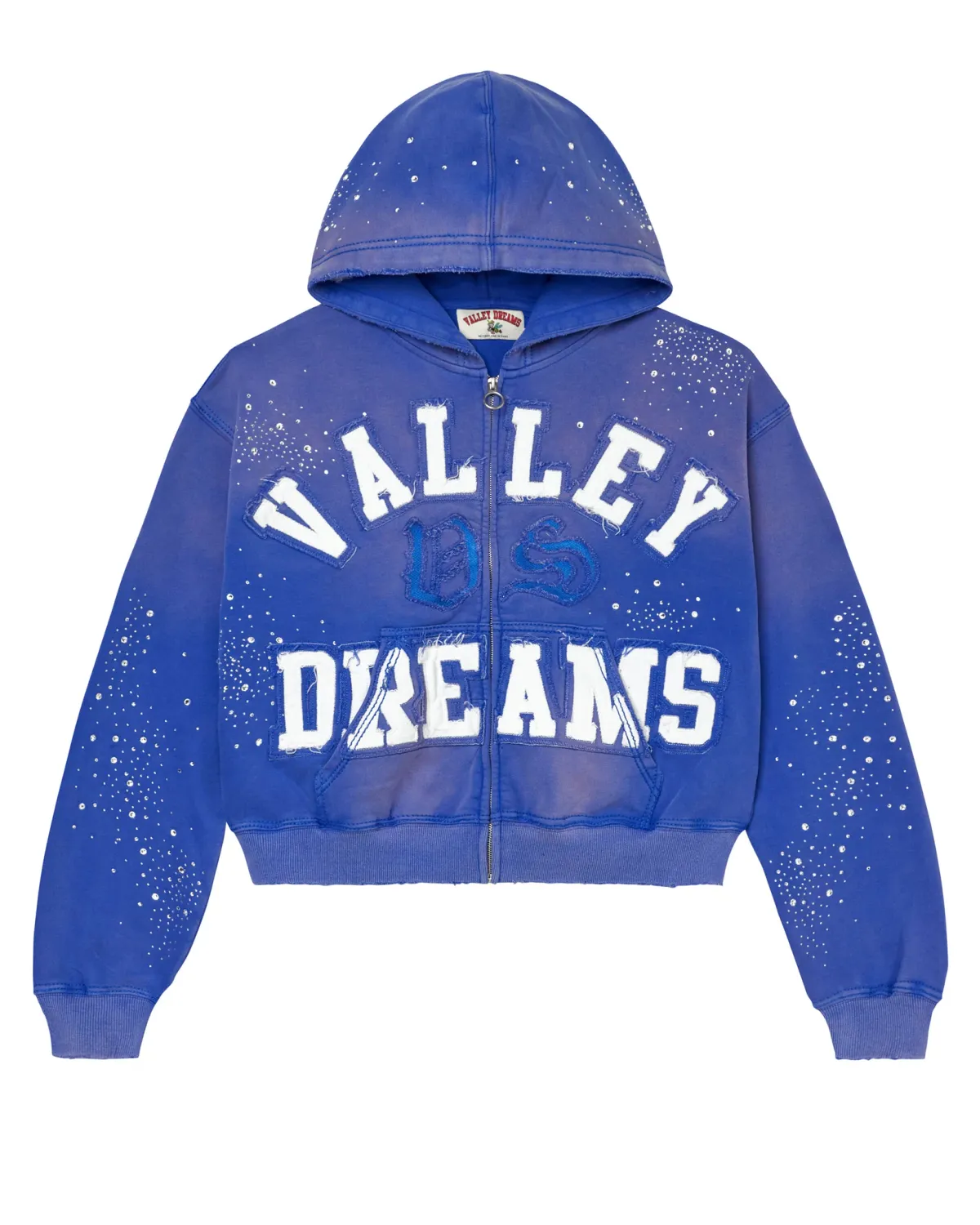 NEW VALE CLASSICO ZIP UP HOODIE SAPPHIRE
