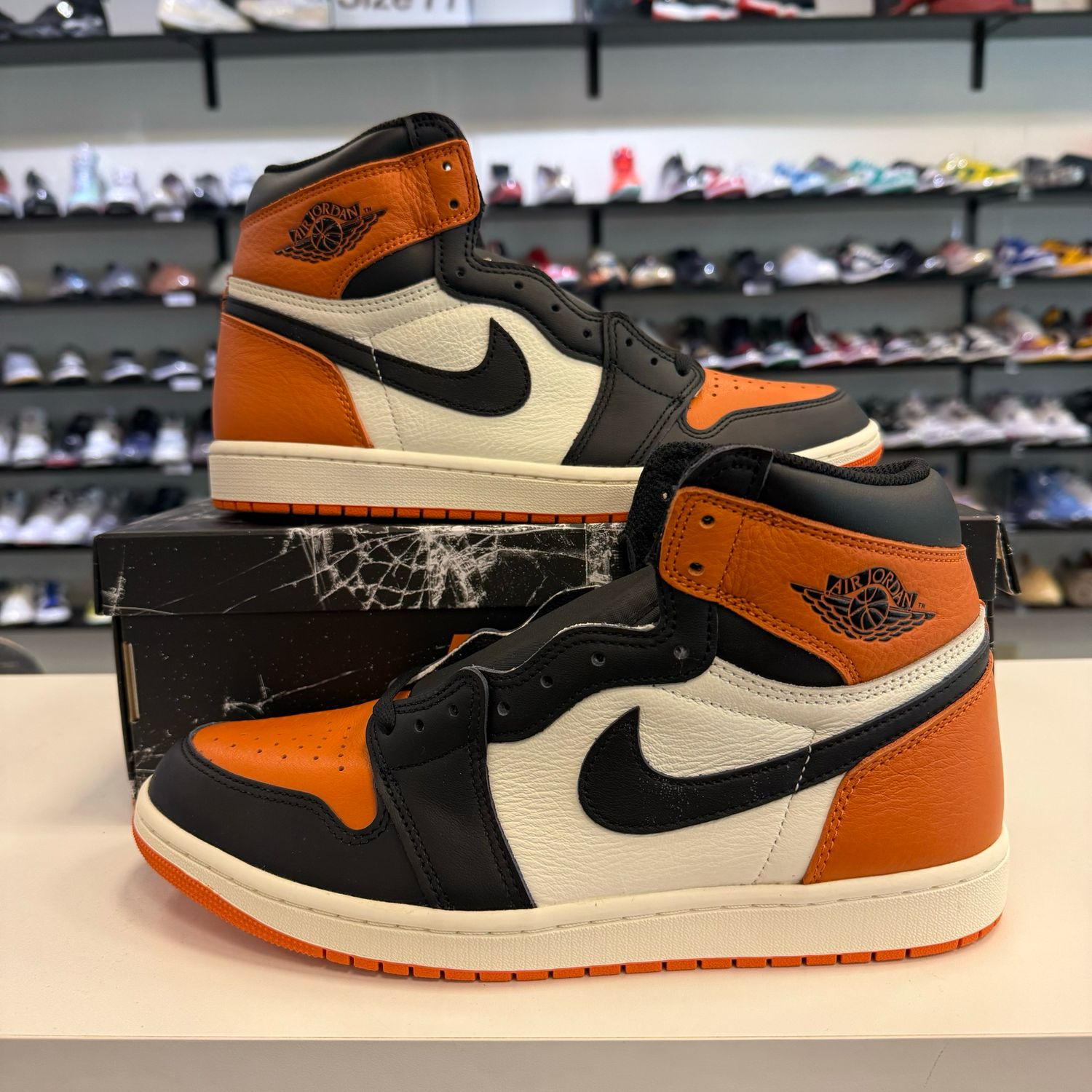 NEW AIR JORDAN 1 RETRO HIGH OG SHATTERED BACKBOARD (WITH FLAWS) (2025) 10.5