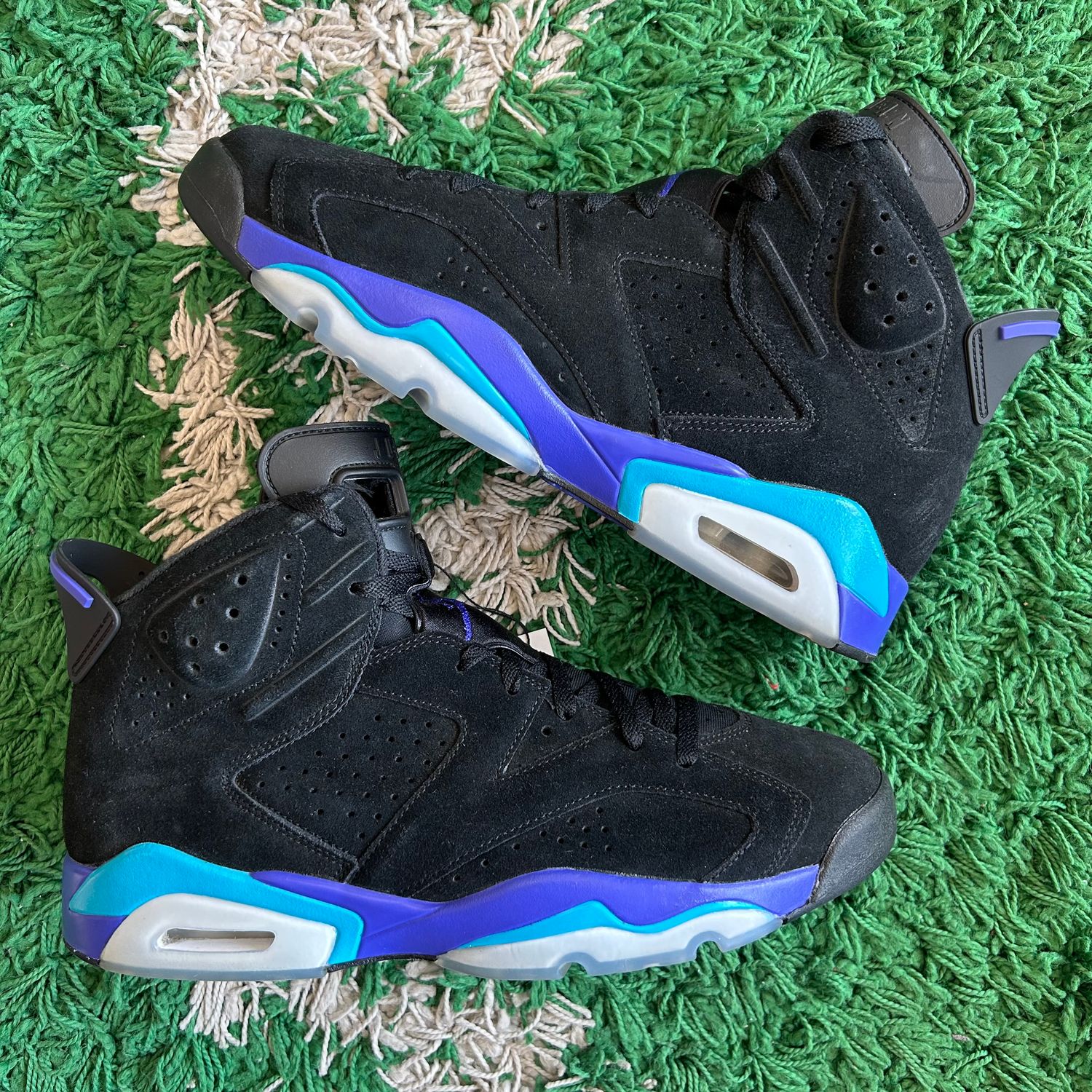 PO NB AIR JORDAN 6 RETRO AQUA SX SIZE 12