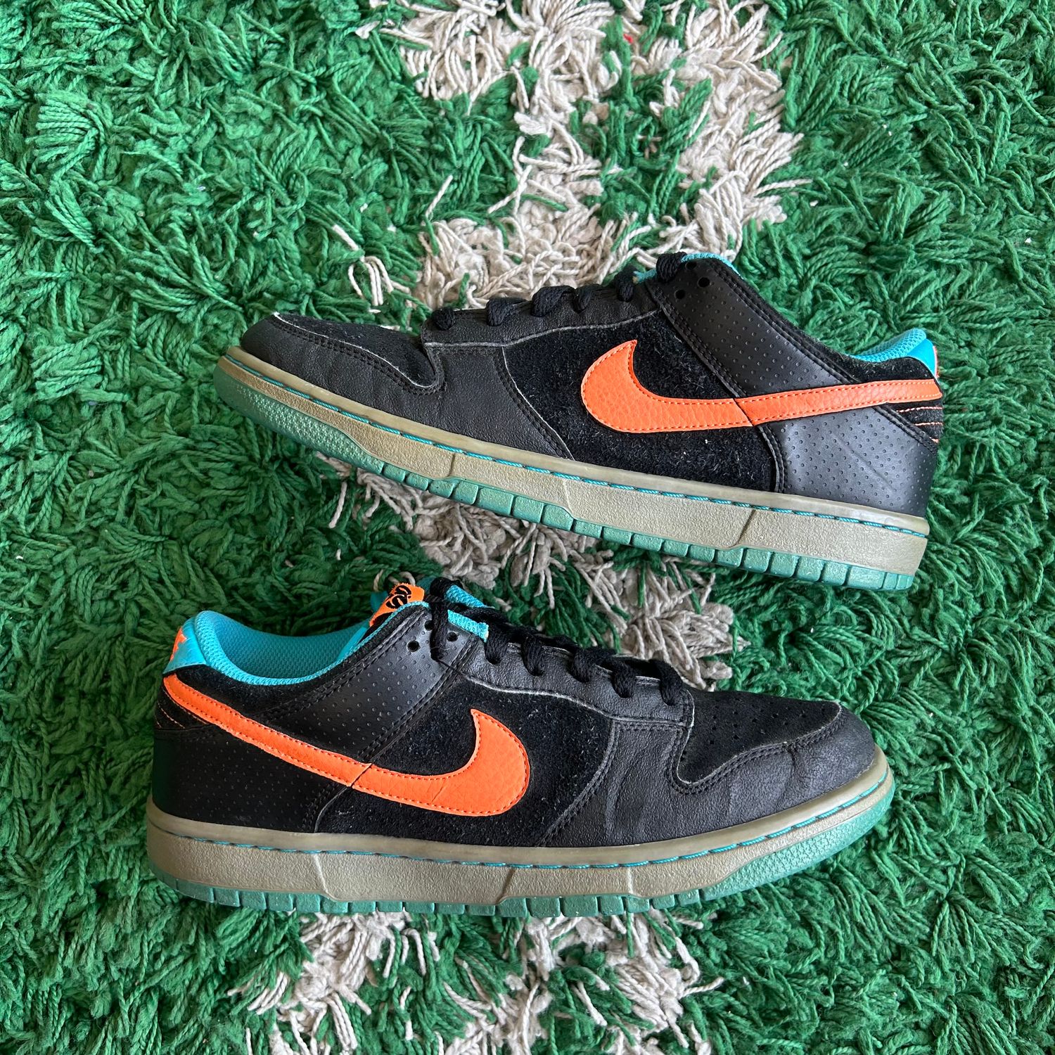 PO NB NIKE SB DUNK 6.0 BLACK ORANGE BLUE SX SIZE 7.5