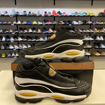 PO REEBOK THE ANSWER DMX BLACK WHITE GOLD (2022) SIZE 13
