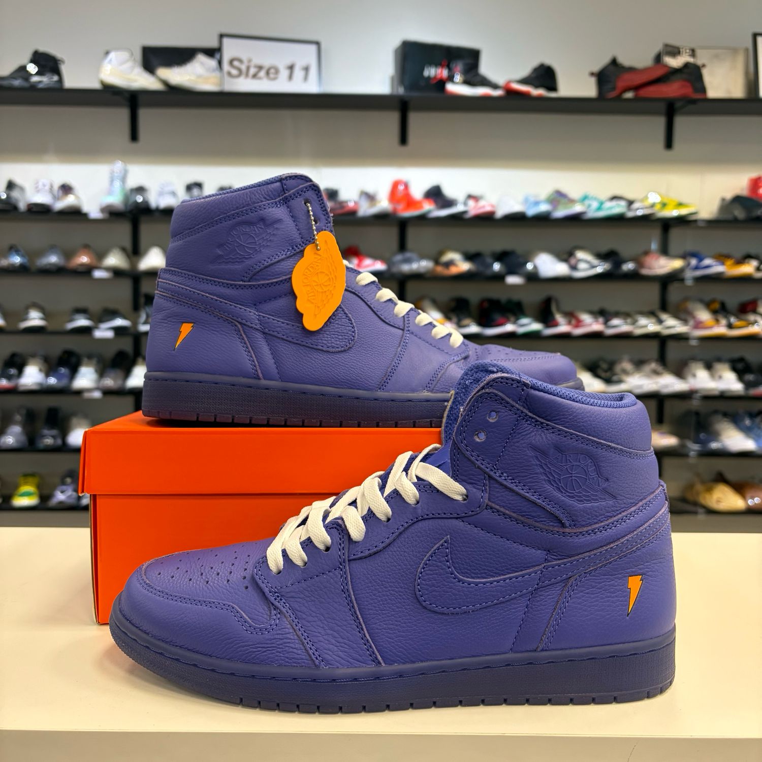 PO AIR JORDAN 1 GATORADE RUSH VIOLET SIZE 11.5