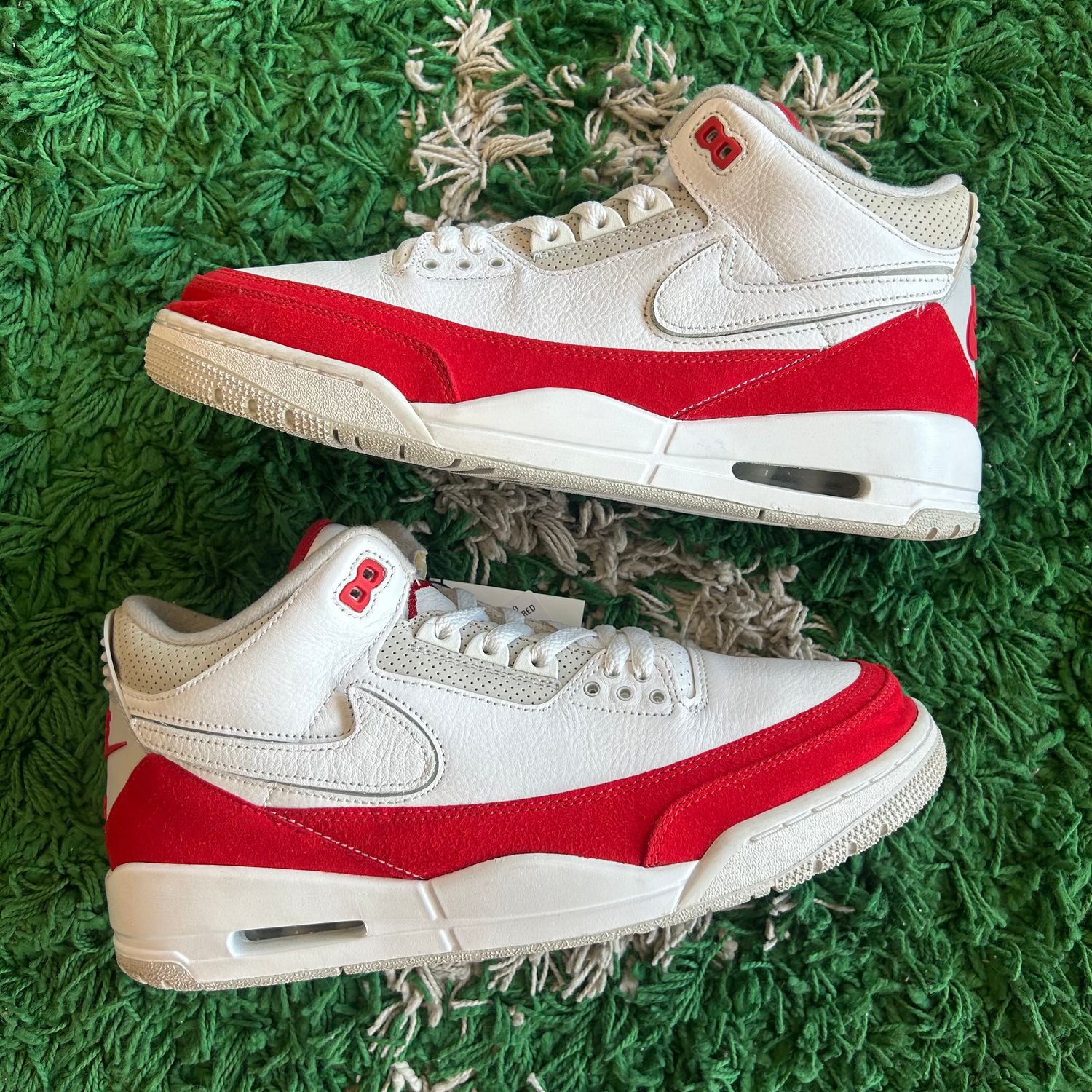 PO NB AIR JORDAN 3 RETRO TINKER WHITE UNIVERSITY RED SIZE 11