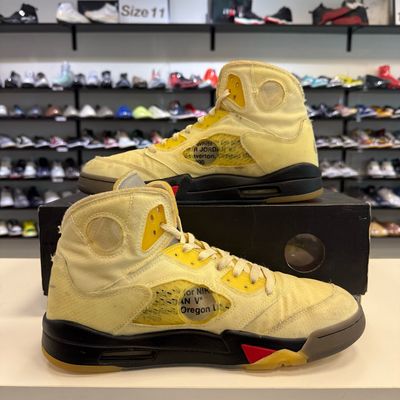 PO AIR JORDAN 5 RETRO OFF-WHITE SAIL SIZE 11