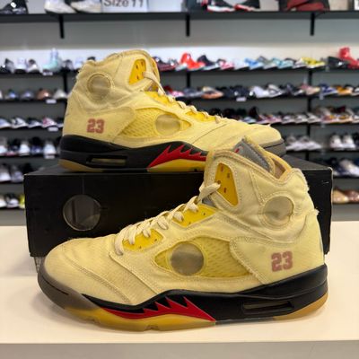 PO AIR JORDAN 5 RETRO OFF-WHITE SAIL SIZE 11