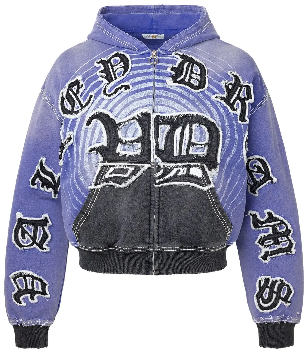 NEW VALE HYPNOTIQ ZIP UP HOODIE PURPLE